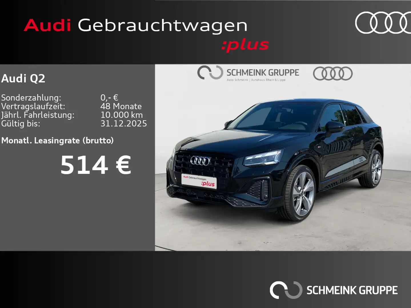 Audi Q2 35 TFSI 2x S line AHK Sonos Matrix Kamera Schwarz - 1