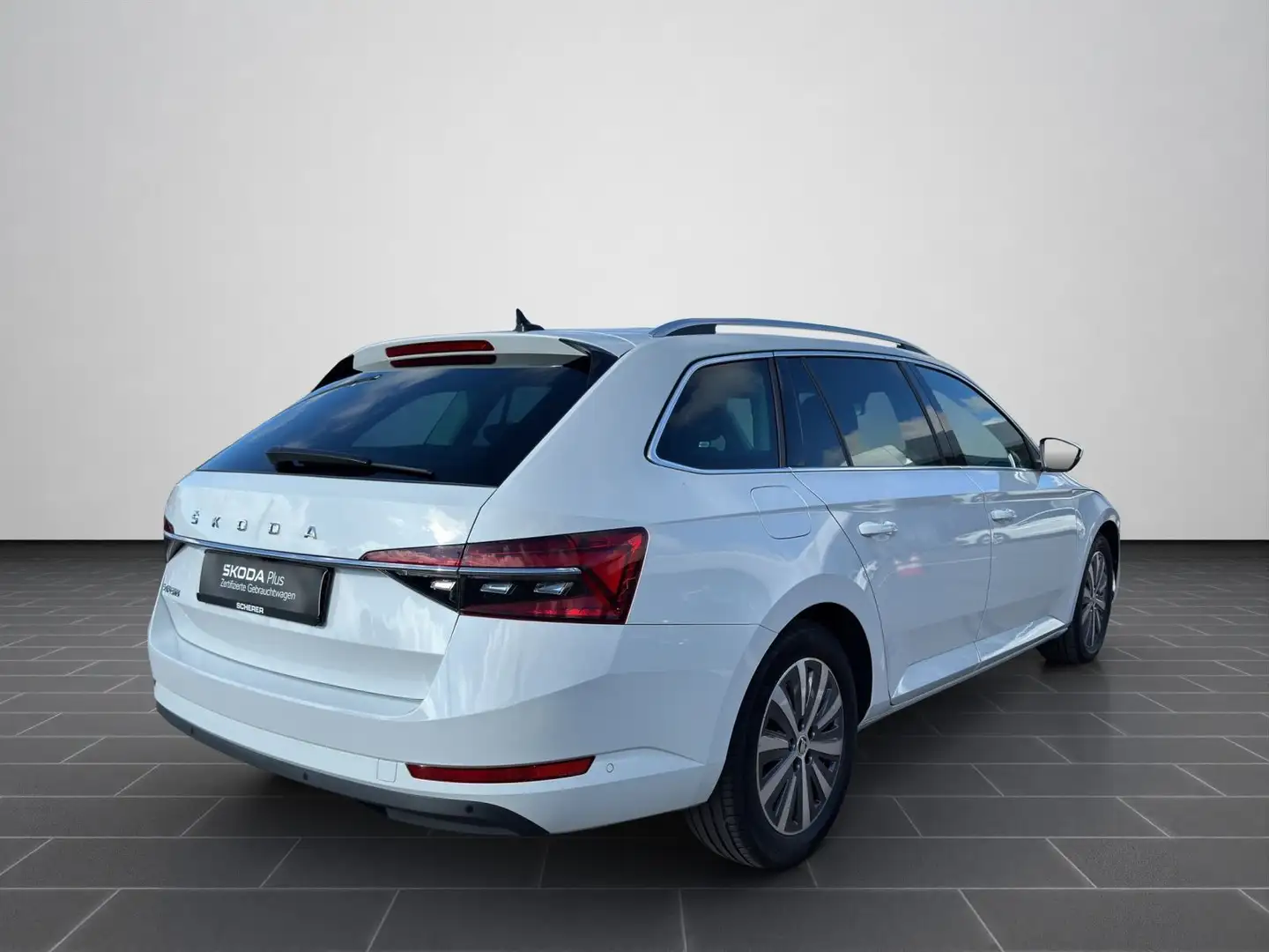 Skoda Superb Combi Style 2.0 TDI DSG LED NAVI AHK RFK Weiß - 2