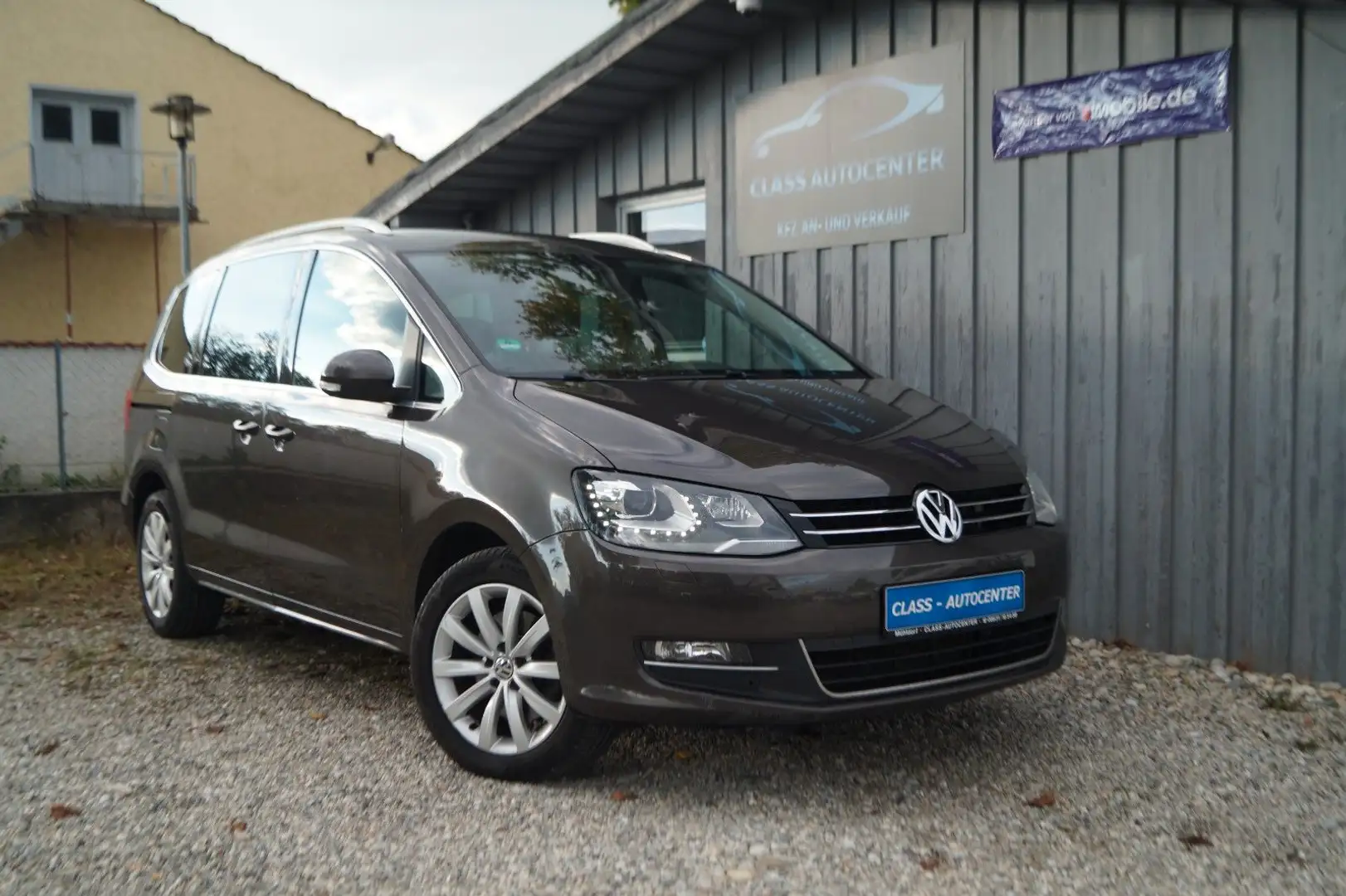 Volkswagen Sharan Highline BMT|DSG|2.Hand|AHK|TÜV12/26| Brun - 1
