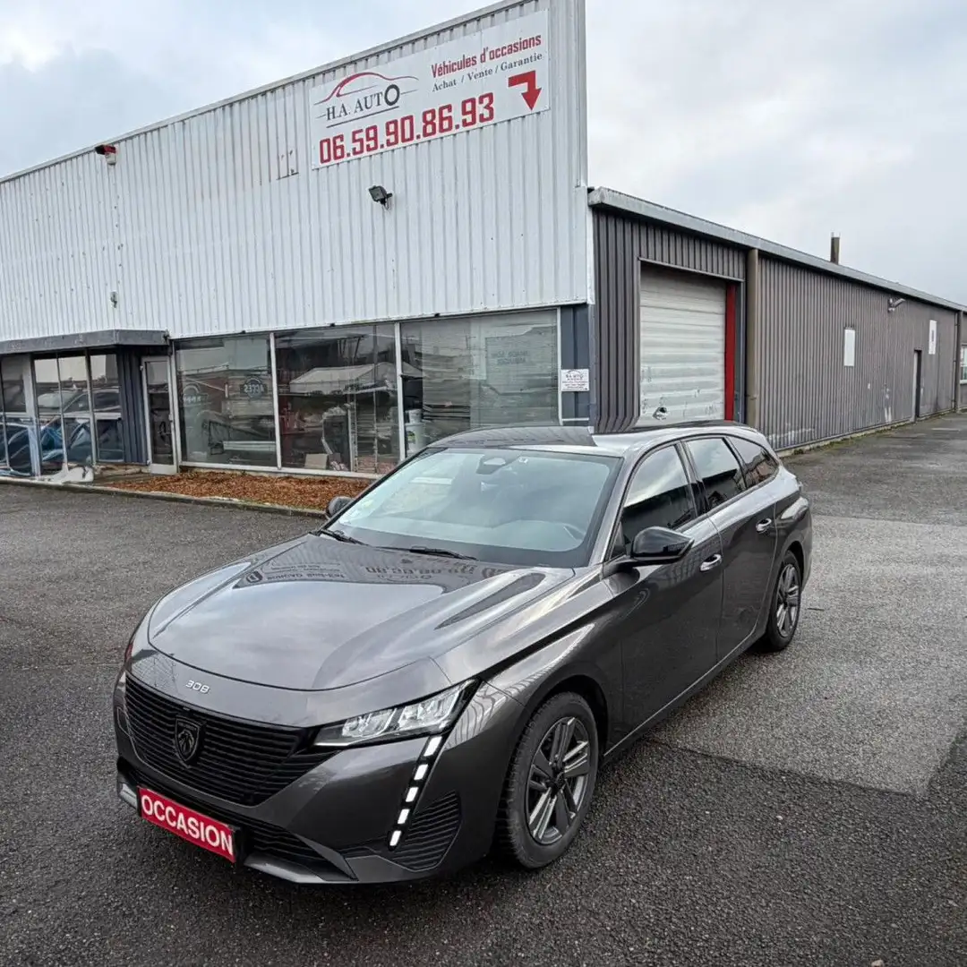 Peugeot 308 ACTIVE HDI 130 EAT 8 BOITE AUTO Gris - 1