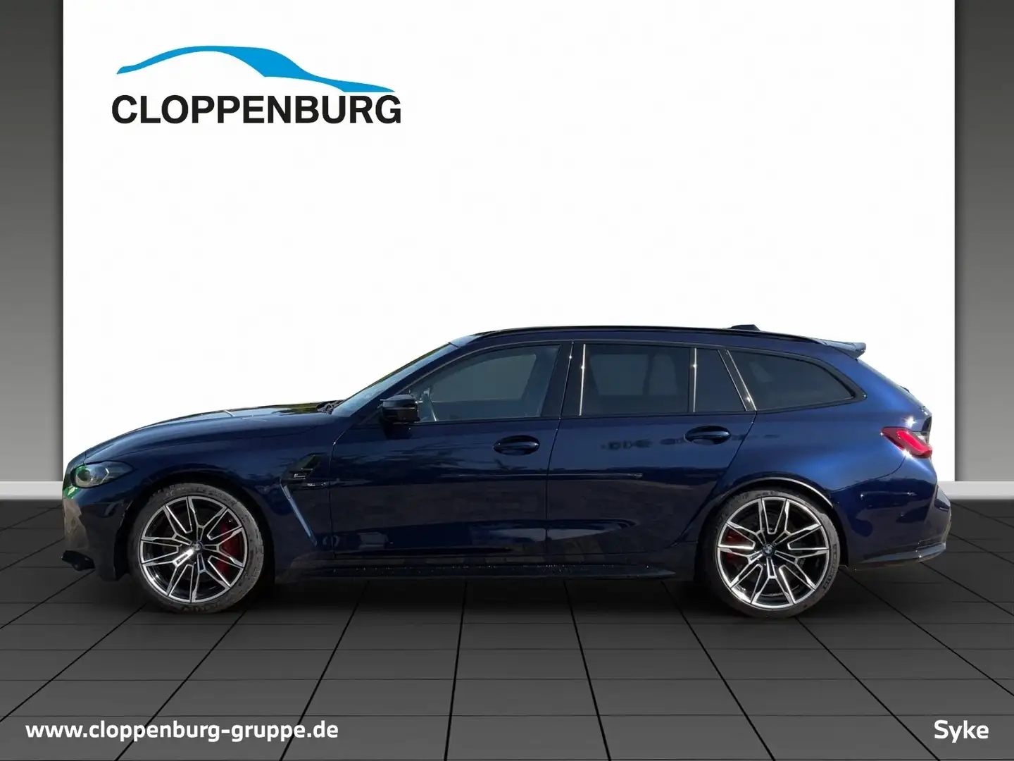 BMW M3 Competition M xDrive Touring M Drivers P.+Head-Up+ Bleu - 2