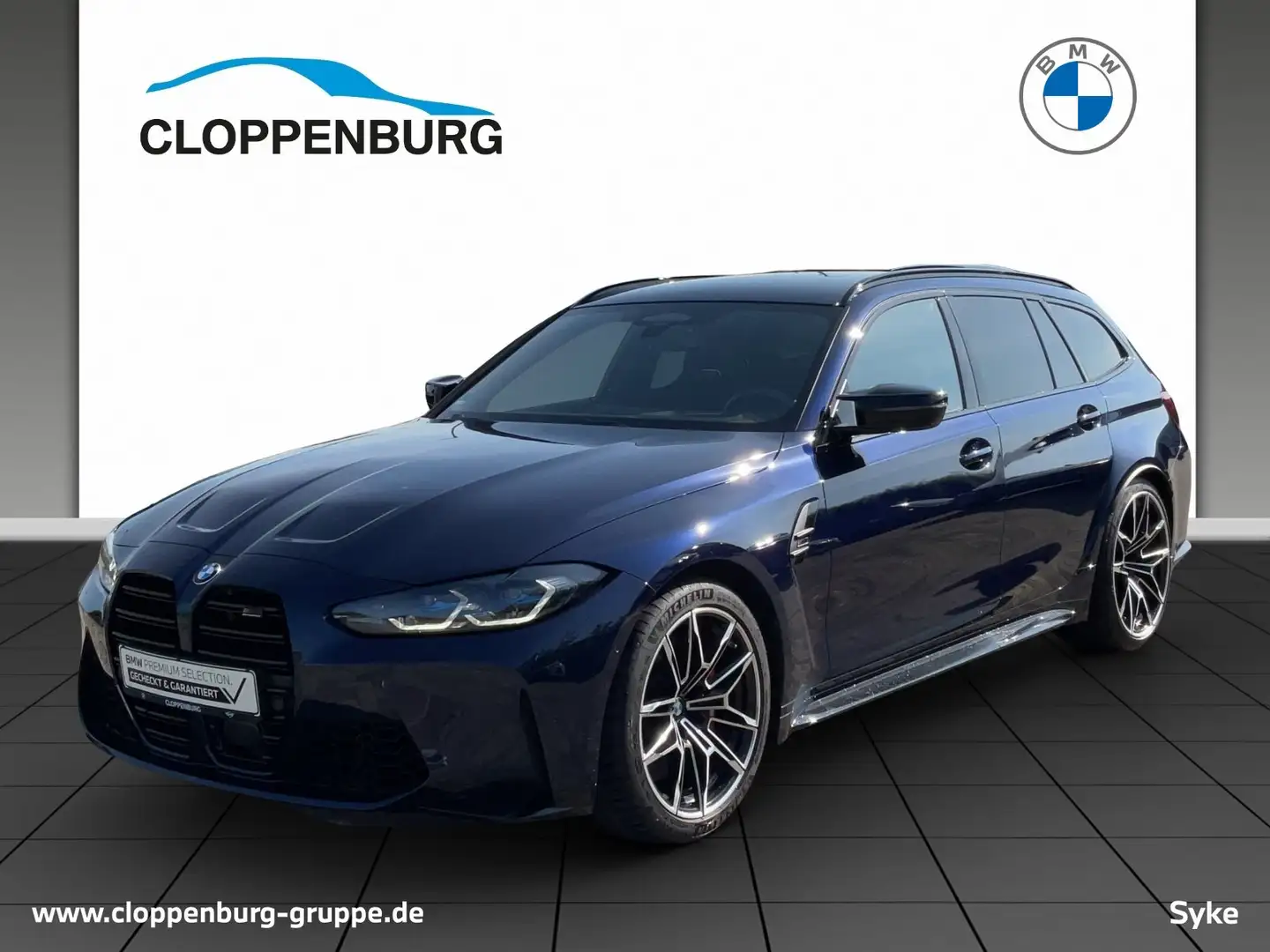 BMW M3 Competition M xDrive Touring M Drivers P.+Head-Up+ Bleu - 1