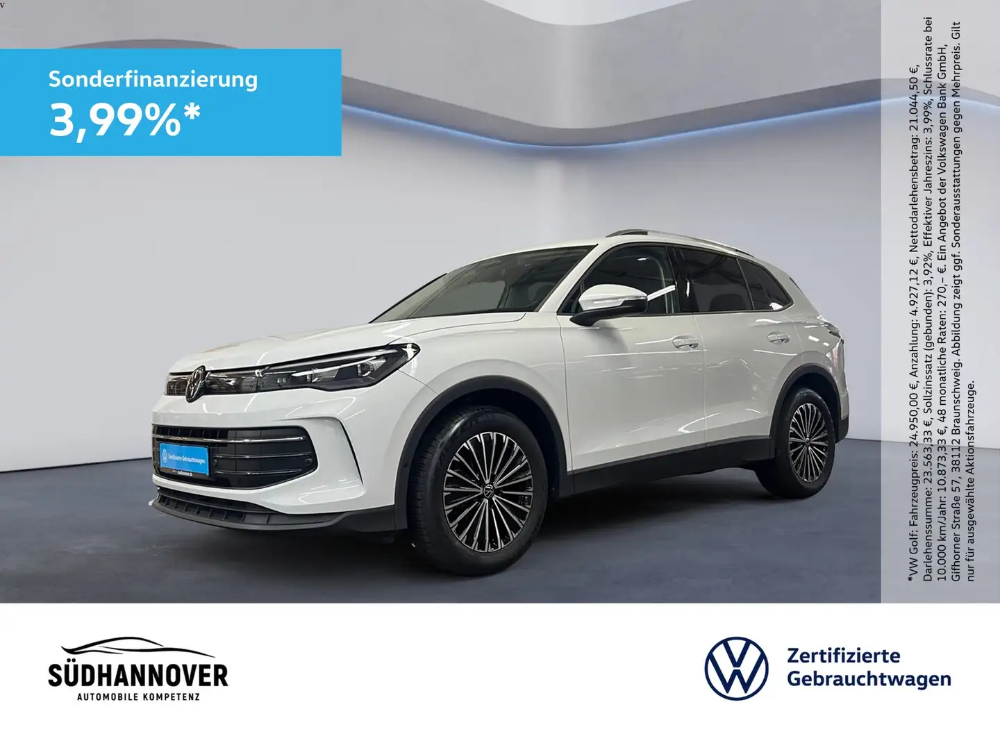 Volkswagen Tiguan Life 1.5 eTSI DSG AHK+NAVI+LED+SHZ+PDC Weiß - 1