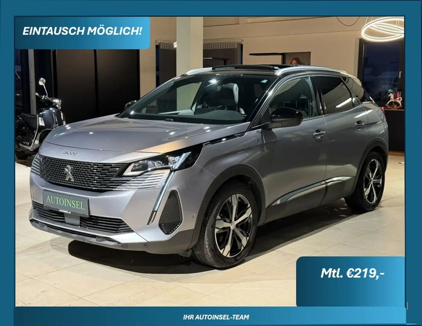 Peugeot 3008 GT-Line Aut. 360 Kamera+Ambiente+Alcantara Grau - 1