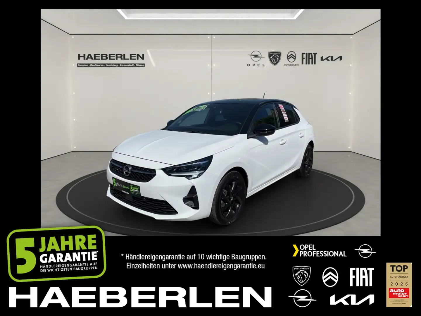 Opel Corsa F 1.2Turbo GS Line *Rückfahrkamera+1.Hand* Blanco - 1