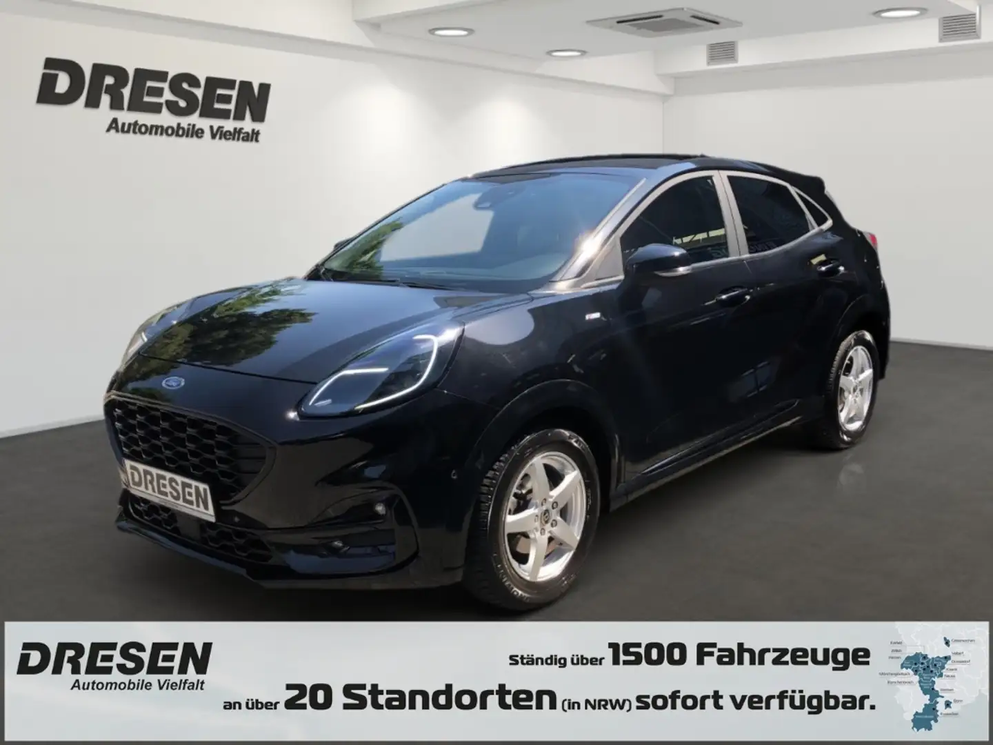 Ford Puma 1.0 EcoBoost Mild Hybrid  ST-LINE X El. Panodach N Schwarz - 1