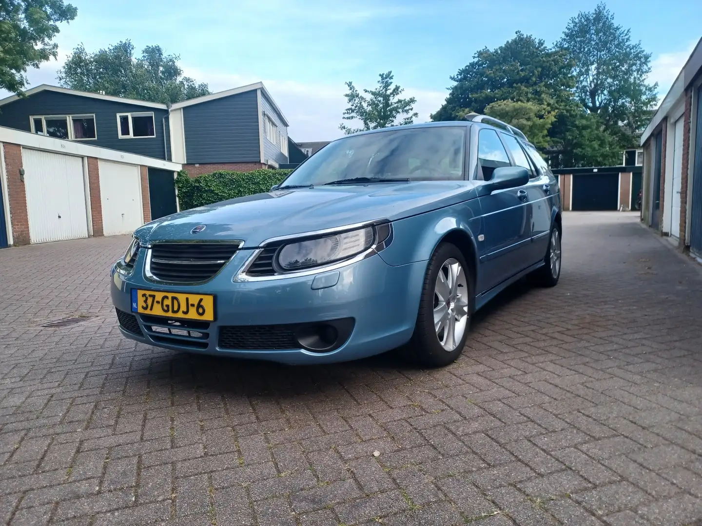 Saab 9-5 Kombi 2.0t Linear BioPower Blau - 1