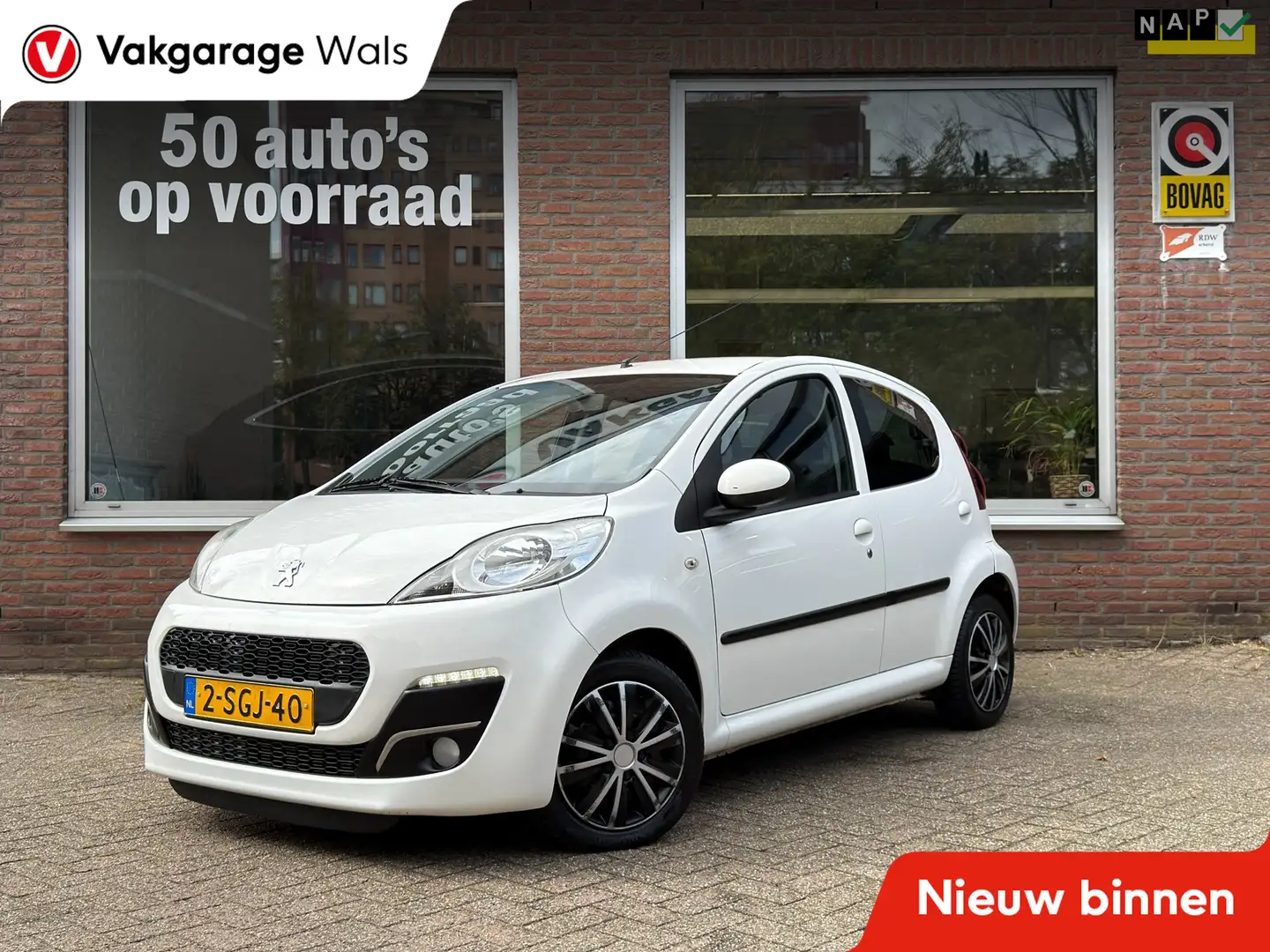 Peugeot 107 1.0 Active | Airco | Led | 5-drs | El. ramen | Nap Wit - 1