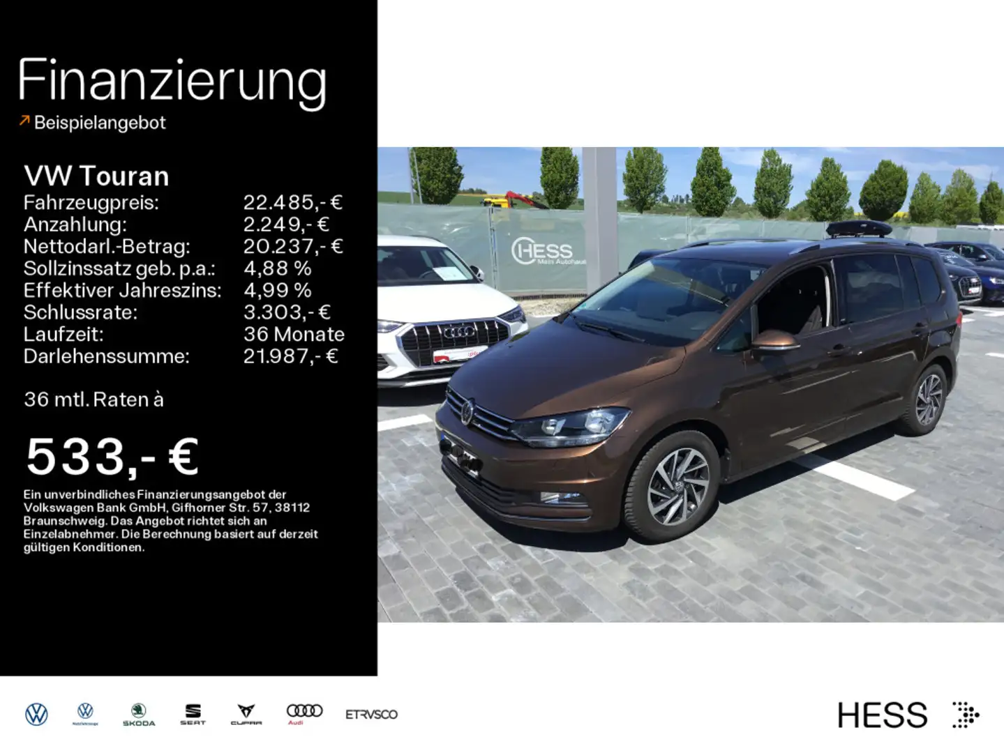 Volkswagen Touran Comfortline BlueMotion Technology 1,4 l T Braun - 1