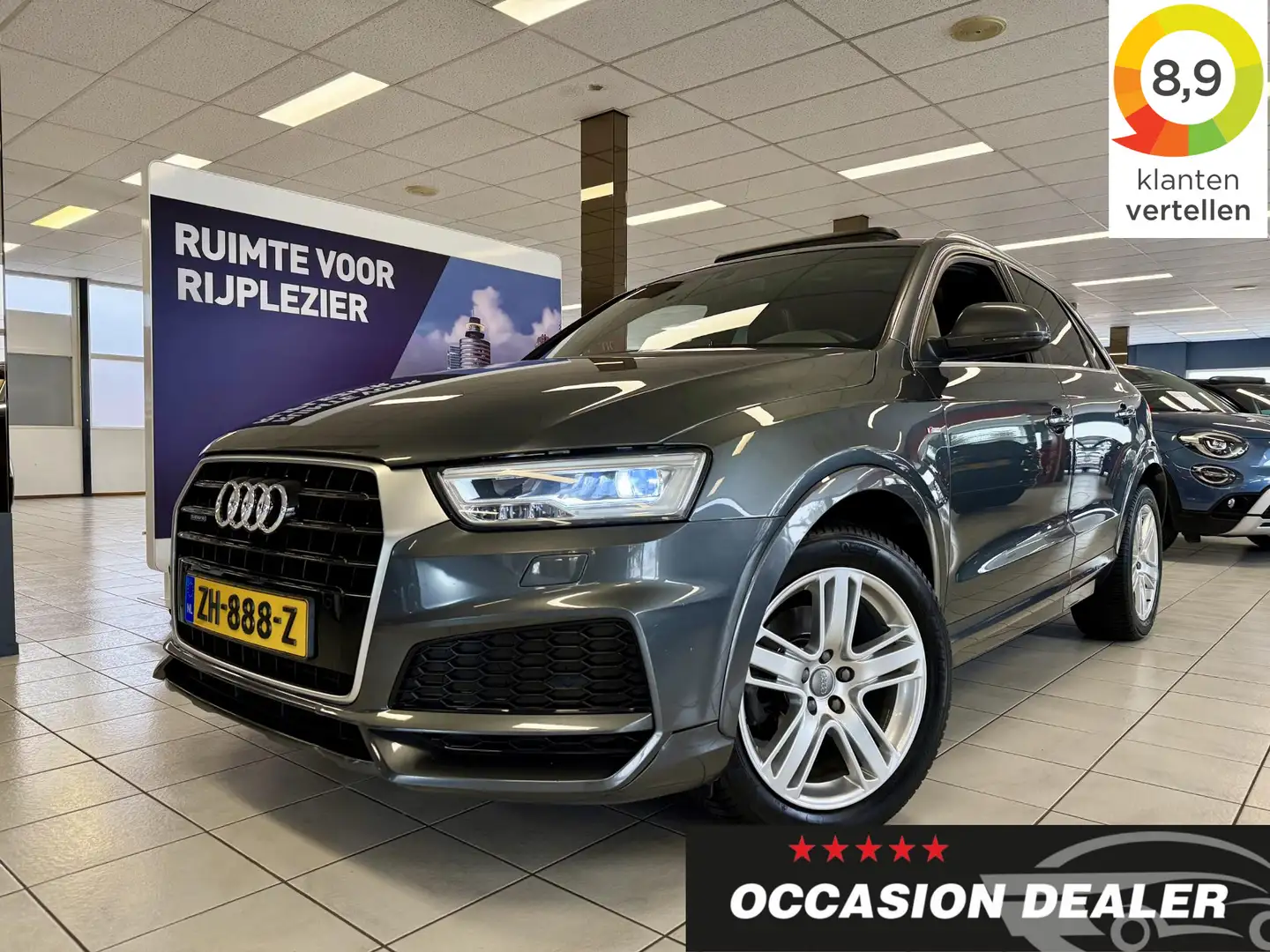 Audi Q3 2.0 TFSI 180pk quattro Design Pro Line Plus *PANO* Grijs - 1