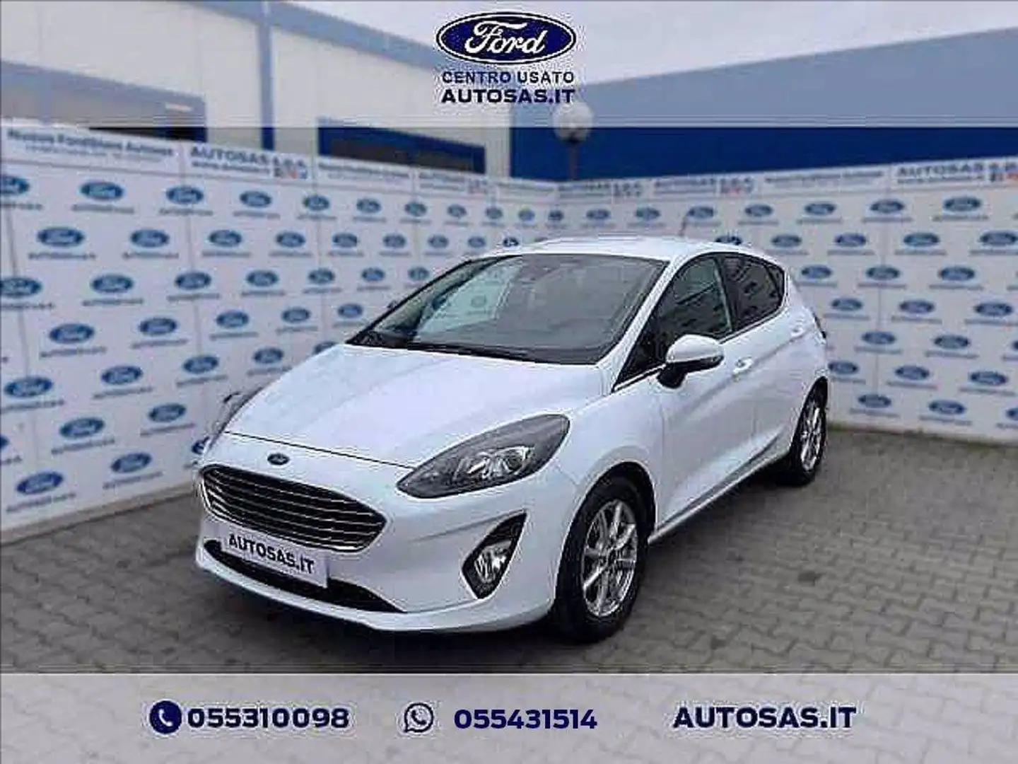 Ford Fiesta 1.0 Ecoboost Hybrid 125 CV 5 porte Titanium Blanc - 1