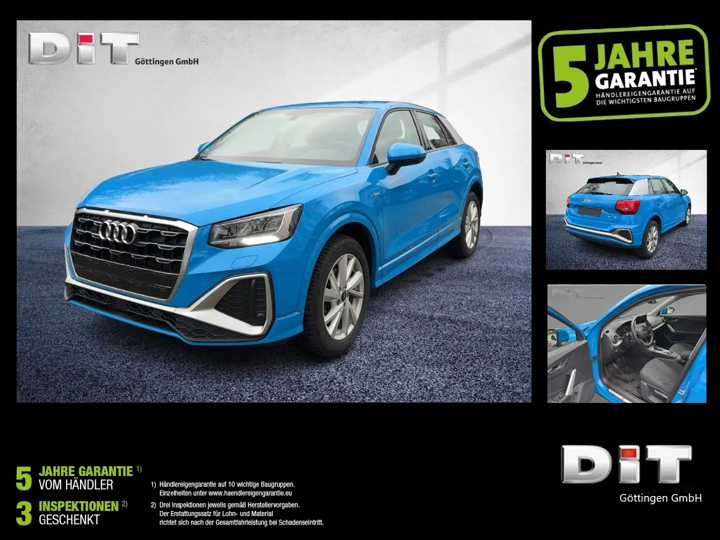 Audi Q2 35 1.5 TFSI S-Line LED+Navi+SHZ+2xKlima+LM Blau - 2