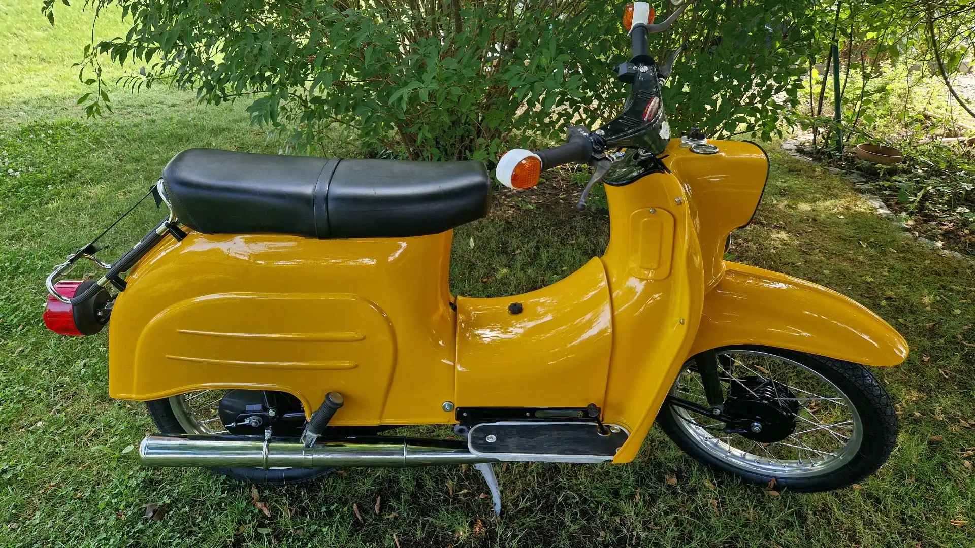 Simson KR 51 Schwalbe KR51/2 Neuaufbau DDR Papiere 4 Gang Geel - 2