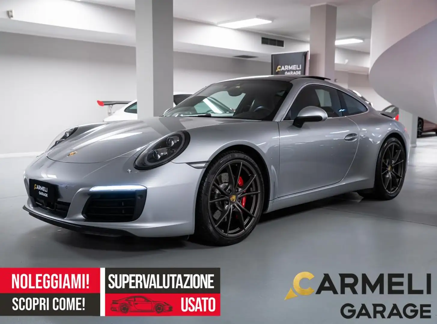 Porsche 991 911 3.0 Carrera S Coupé -TETTO-SOLLEV-SCARICO Zilver - 1