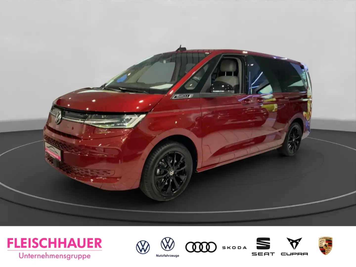 Volkswagen T7 Multivan lang 2.0 TDI DSG AHK-kl. Panorama Navi Digitales C Rot - 1