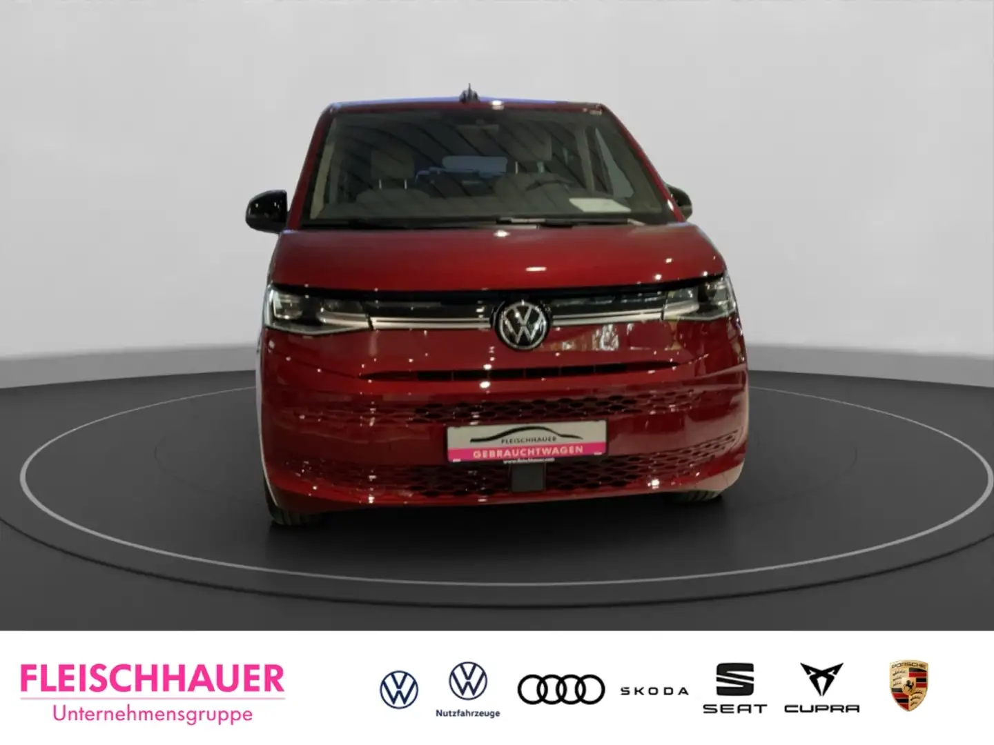 Volkswagen T7 Multivan lang 2.0 TDI DSG AHK-kl. Panorama Navi Digitales C Rot - 2