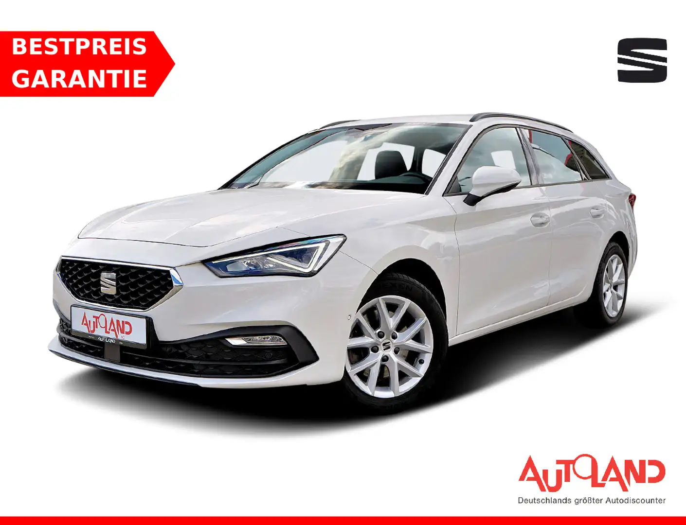 SEAT Leon ST 2.0 TDI Style DSG LED Navi ACC Kamera Weiß - 1