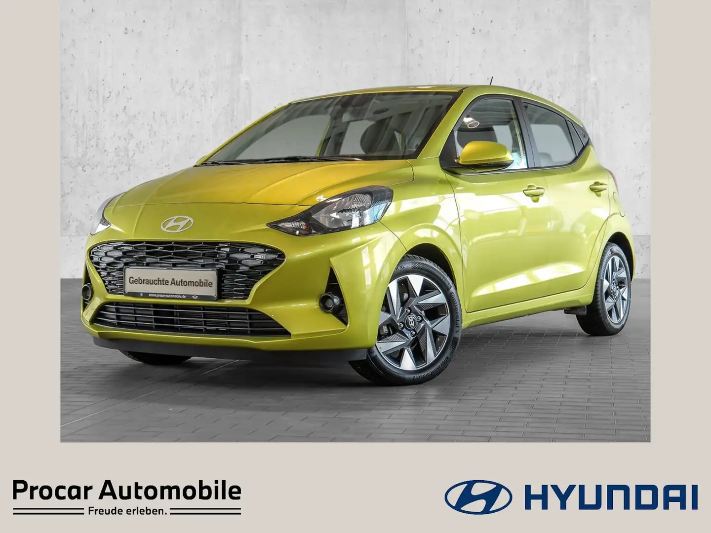 Hyundai i10 Trend Aut. Kamera Navi CarPlay/AndroidAuto Jaune - 1