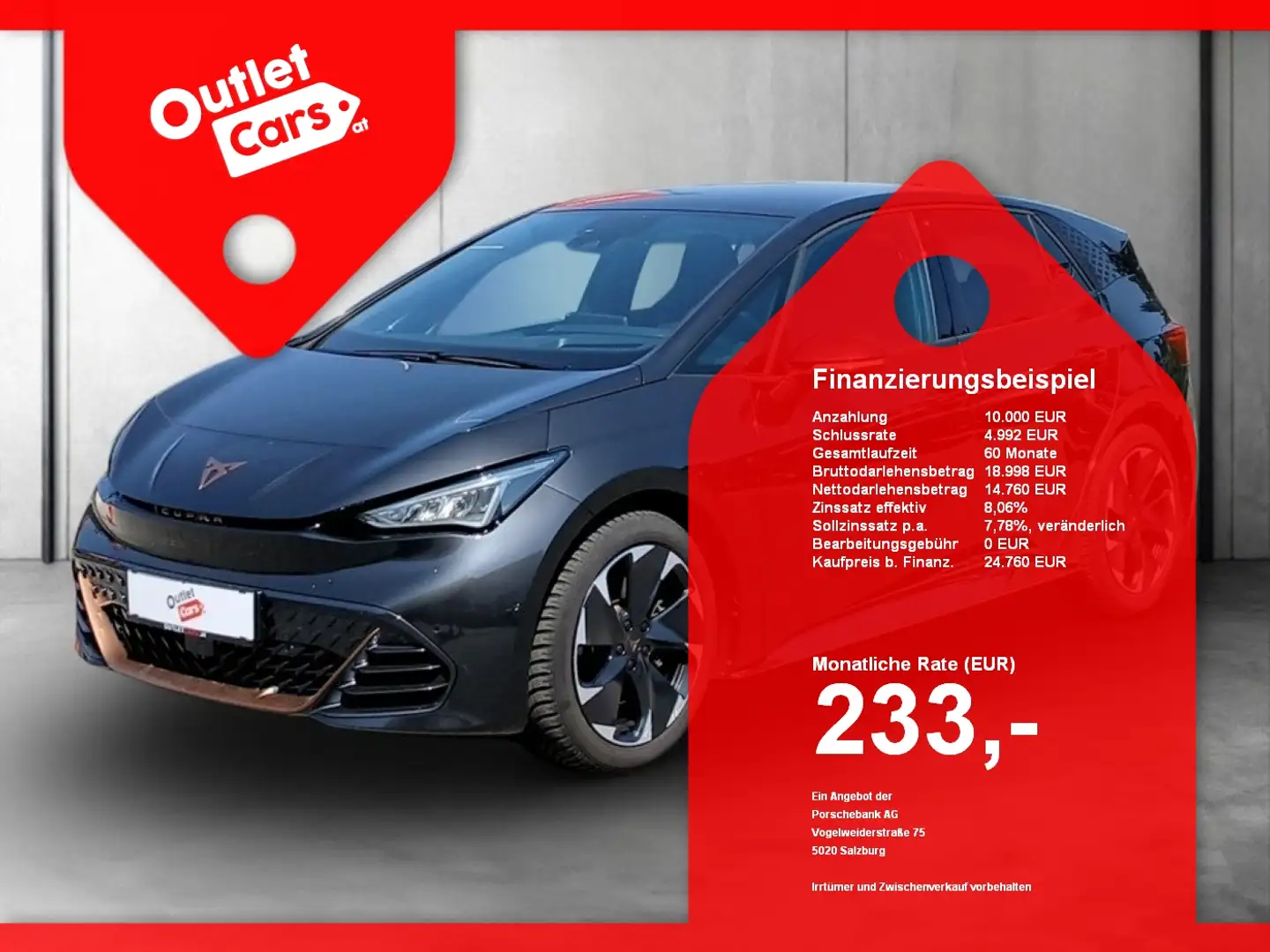 CUPRA Born 170 W ASSIST+LED+NAVI+RADAR+RFK+Virtual+HUD Grau - 1
