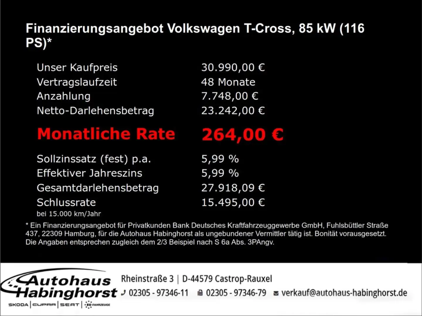Volkswagen T-Cross 1.0 TSI DSG R-Line LED Navi PDC Shz 18Alu Zwart - 2