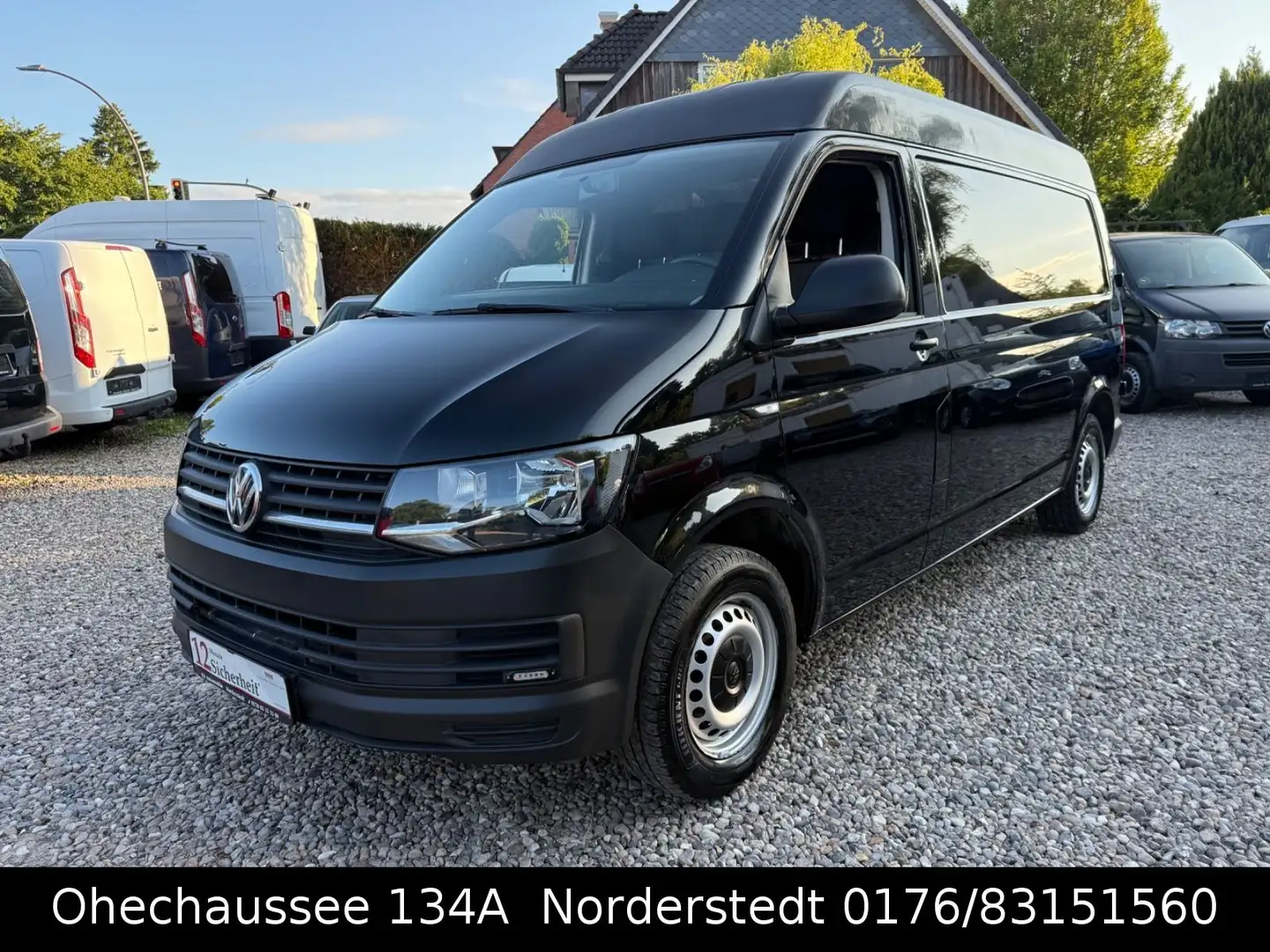 Volkswagen T6 Transporter Kasten Mittelhochdach Top Zustand Schwarz - 1