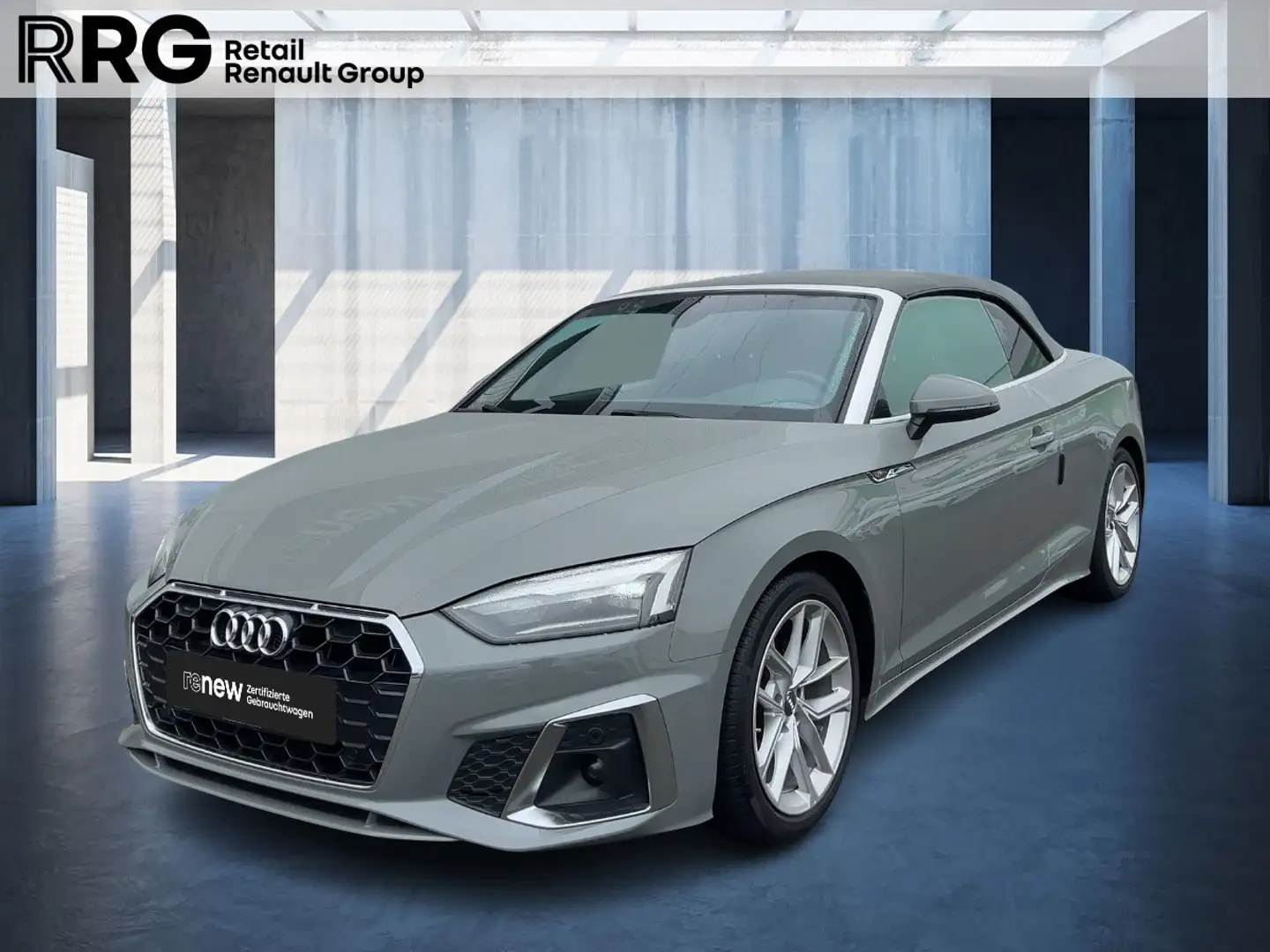 Audi Cabriolet A5 35TDI S-line SHZ LED AHK Kamera Grijs - 1