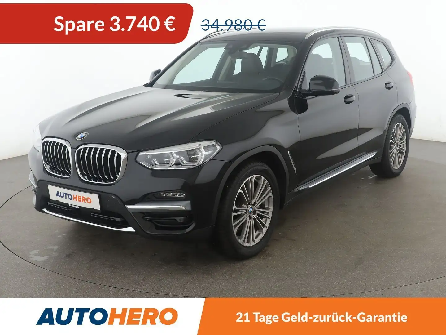 BMW X3 xDrive 20d Luxury Line Aut.*NAVI*LED*ACC*HUD*H&K* Schwarz - 1