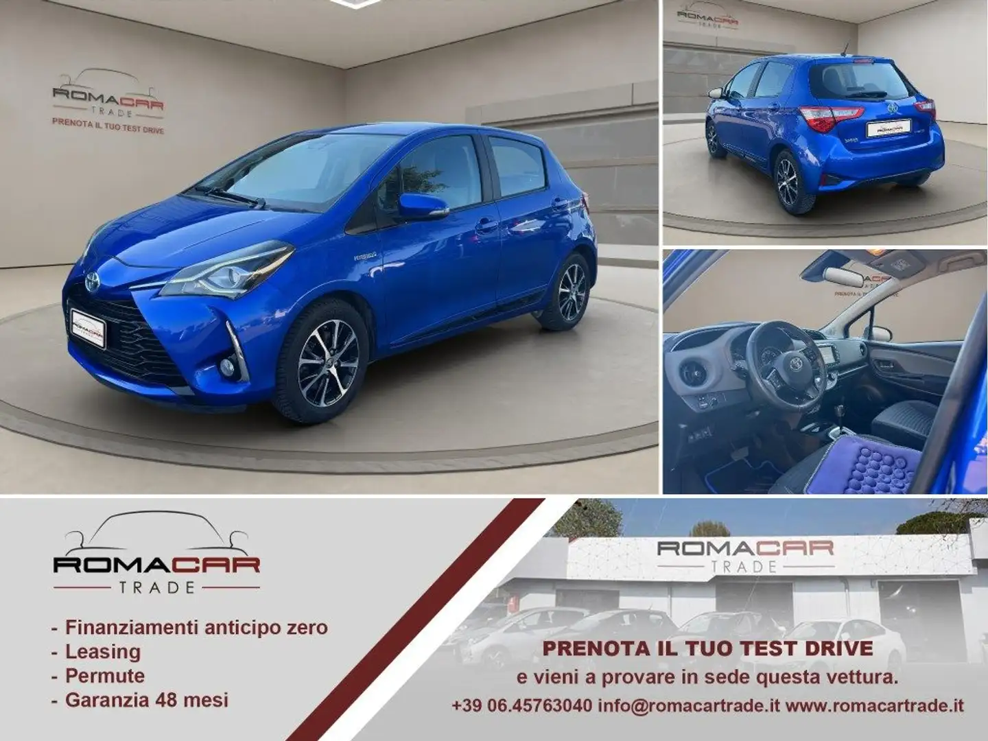 Toyota Yaris 1.5 Hybrid 5 porte Trend 'Blue Edition' Blu/Azzurro - 1