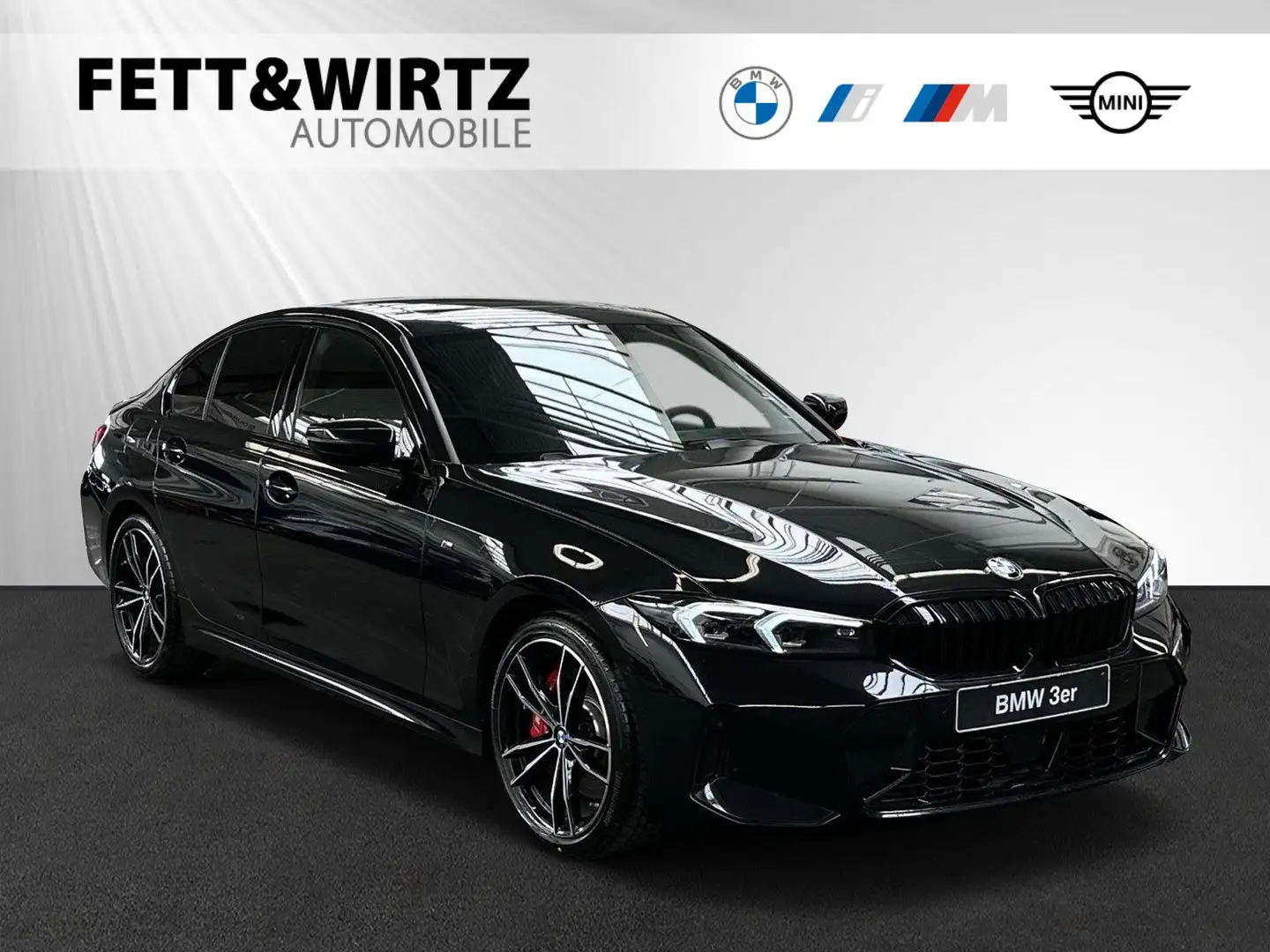 BMW 318 d M Sport Pro|Glasdach|HiFi|HeadUp|Parkass. Negru - 1