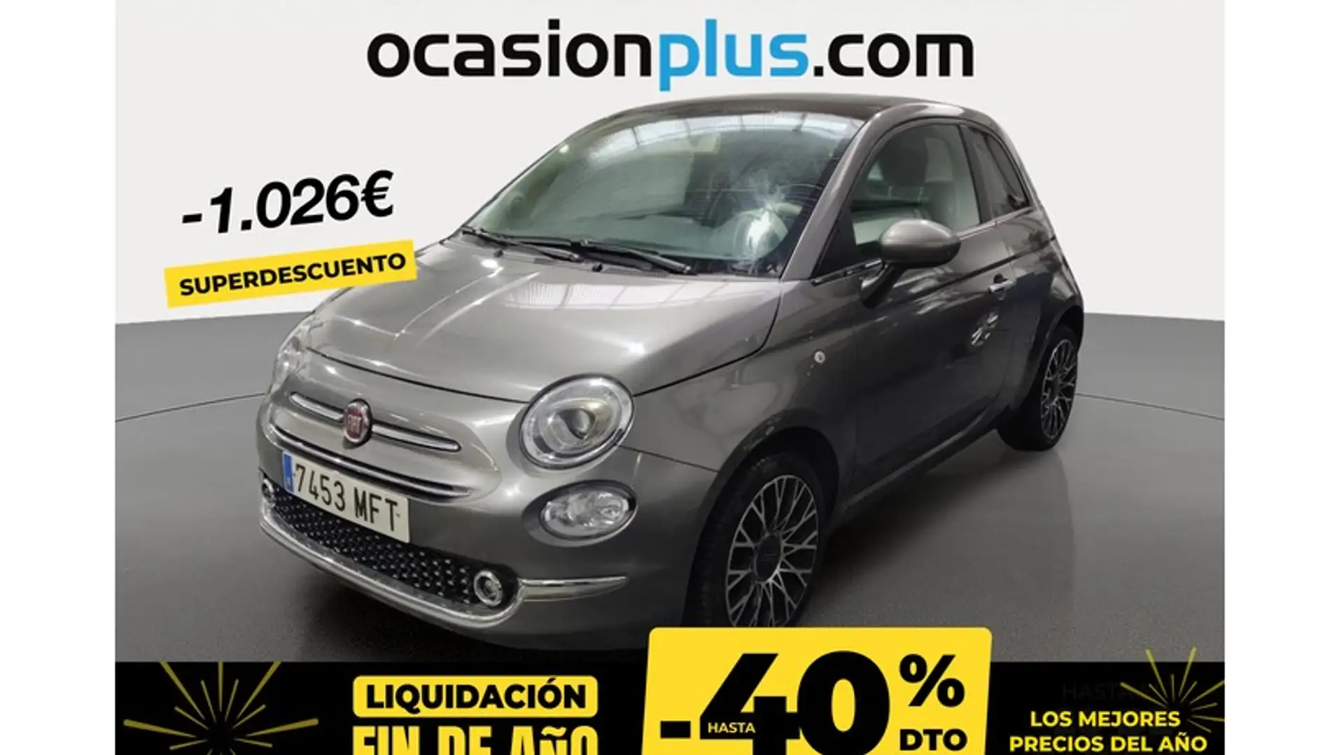 Fiat 500 1.0 Hybrid Dolcevita 52kW Gris - 1