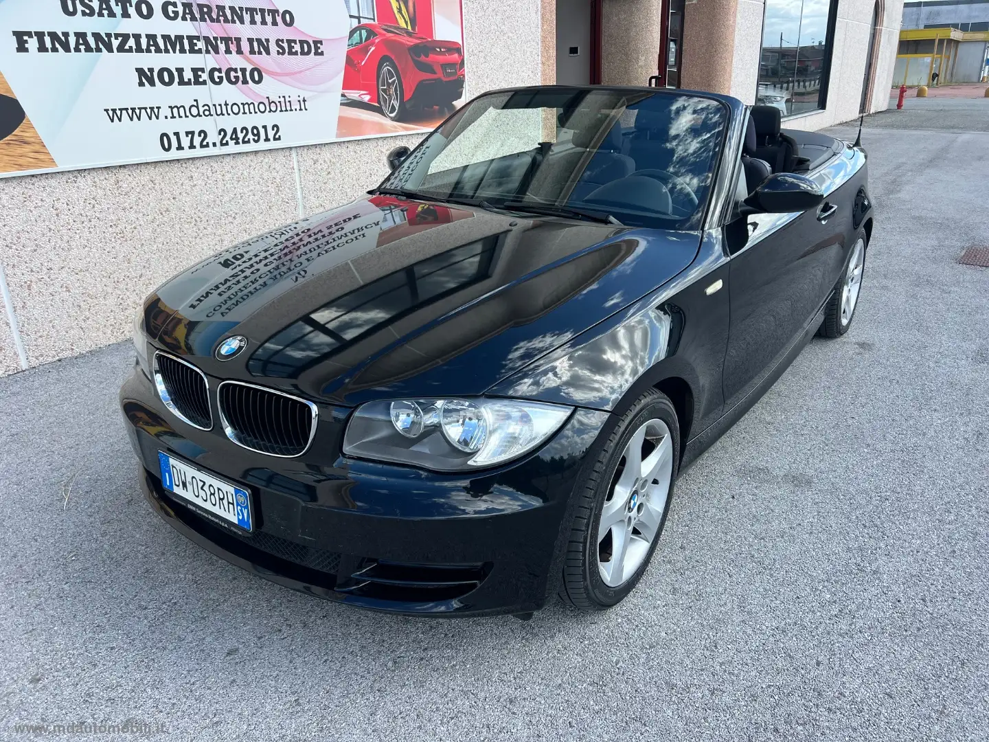 BMW 118 118d Cabrio Futura SOLO KM.90000 IVA ESPOSTA Negro - 1