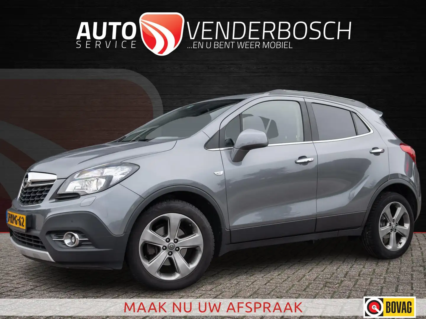Opel Mokka 1.4 T Cosmo 4x4 140pk | Leder | Pano | Trekhaak 1. Grijs - 1