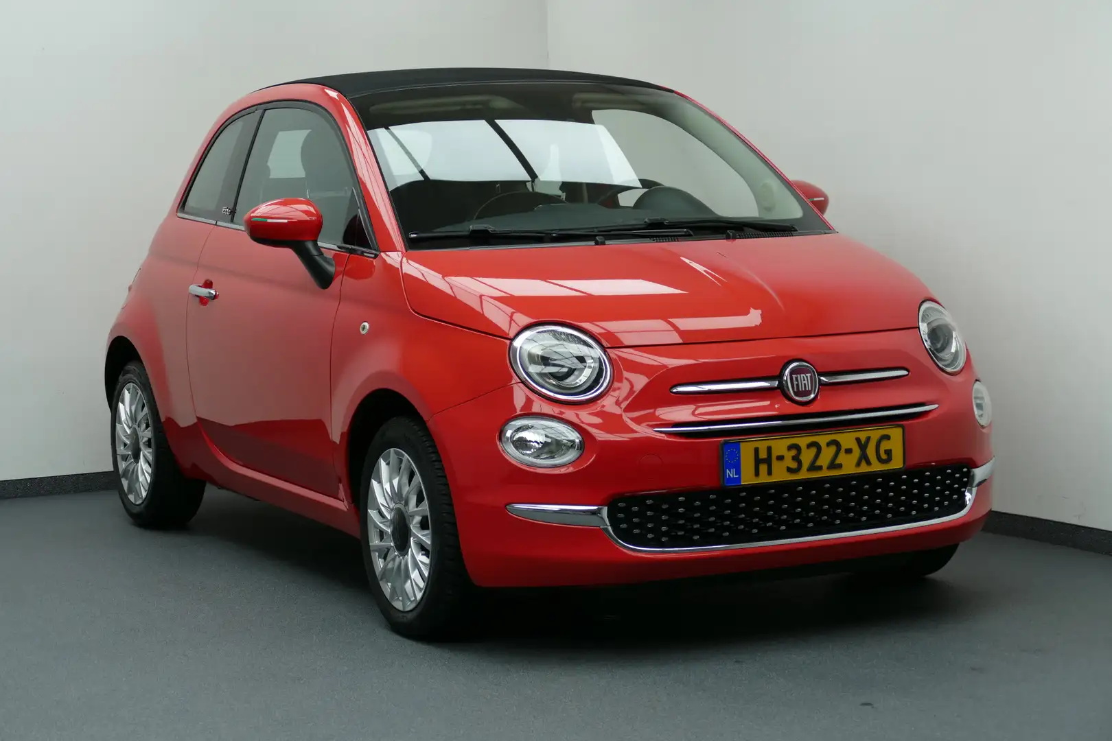 Fiat 500C 1.2 Clima, Cruise, Park Sensors, 15"LM Velgen All Rood - 1