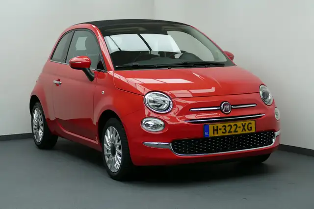 Fiat 500C 1.2 Clima, Cruise, Park Sensors, 15"LM Velgen All