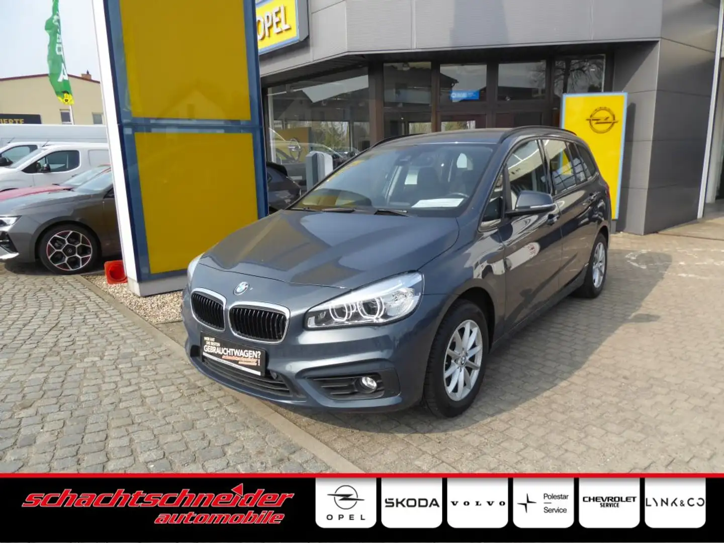 BMW 218 218i Gran Tourer Advantage+Klimmaut+Allwetter Grijs - 1