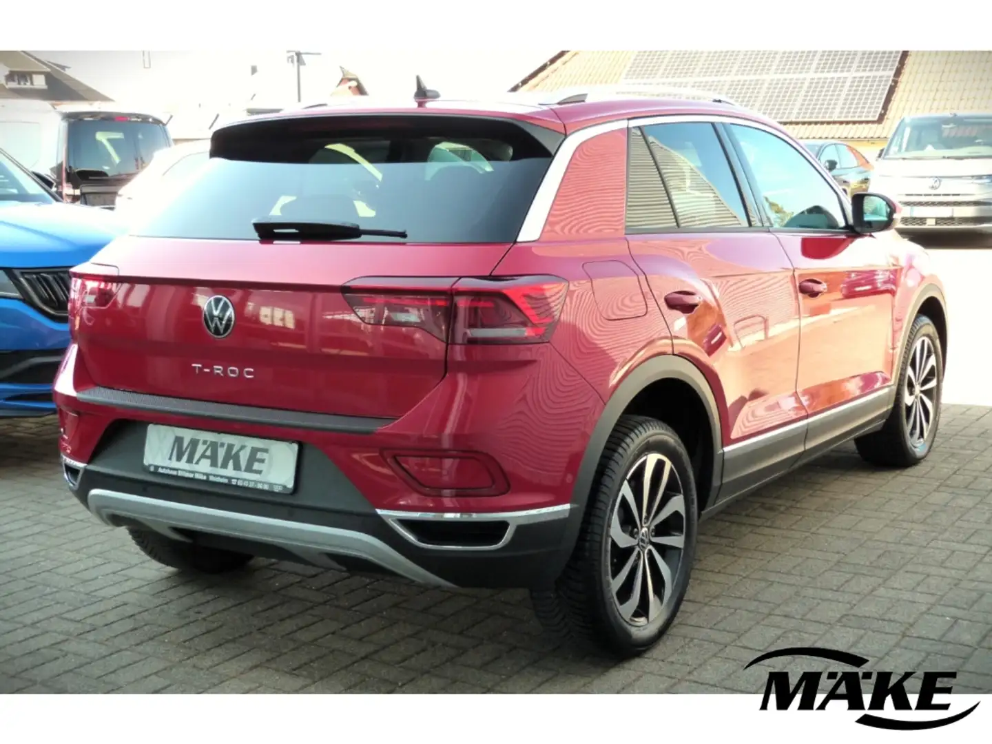 Volkswagen T-Roc 1,5 TSI, Style, DAB+, LED, Navi, PDC+, Rot - 2