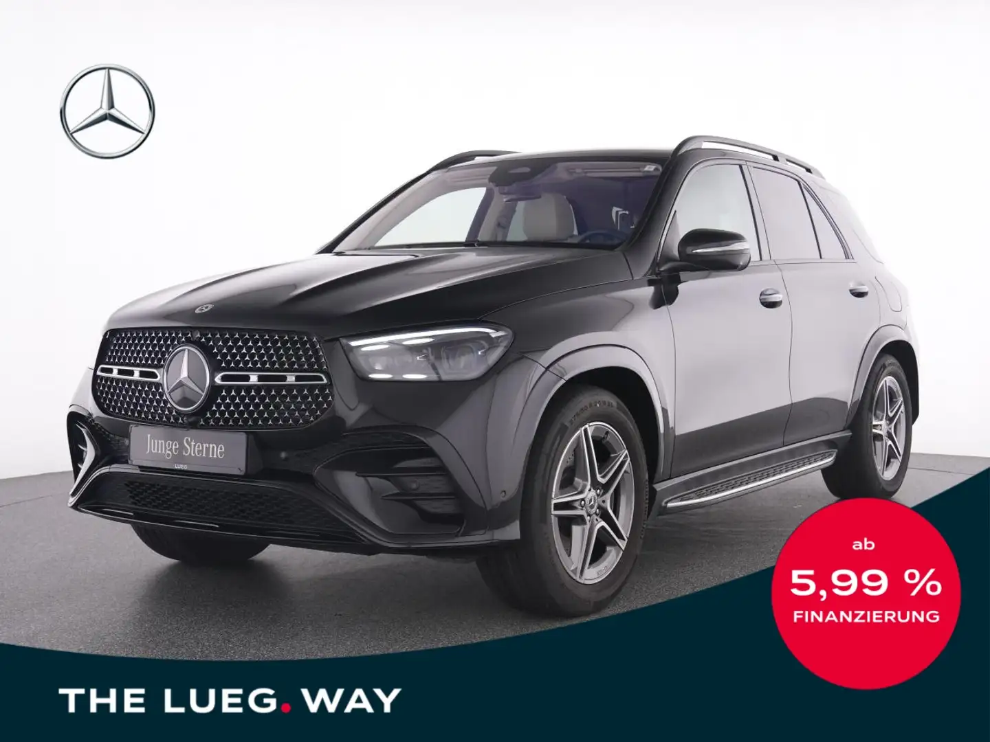Mercedes-Benz GLE 350 de 4M AMG+Pano+MBeam+360+KeyGo+Airm+Dist Zwart - 1