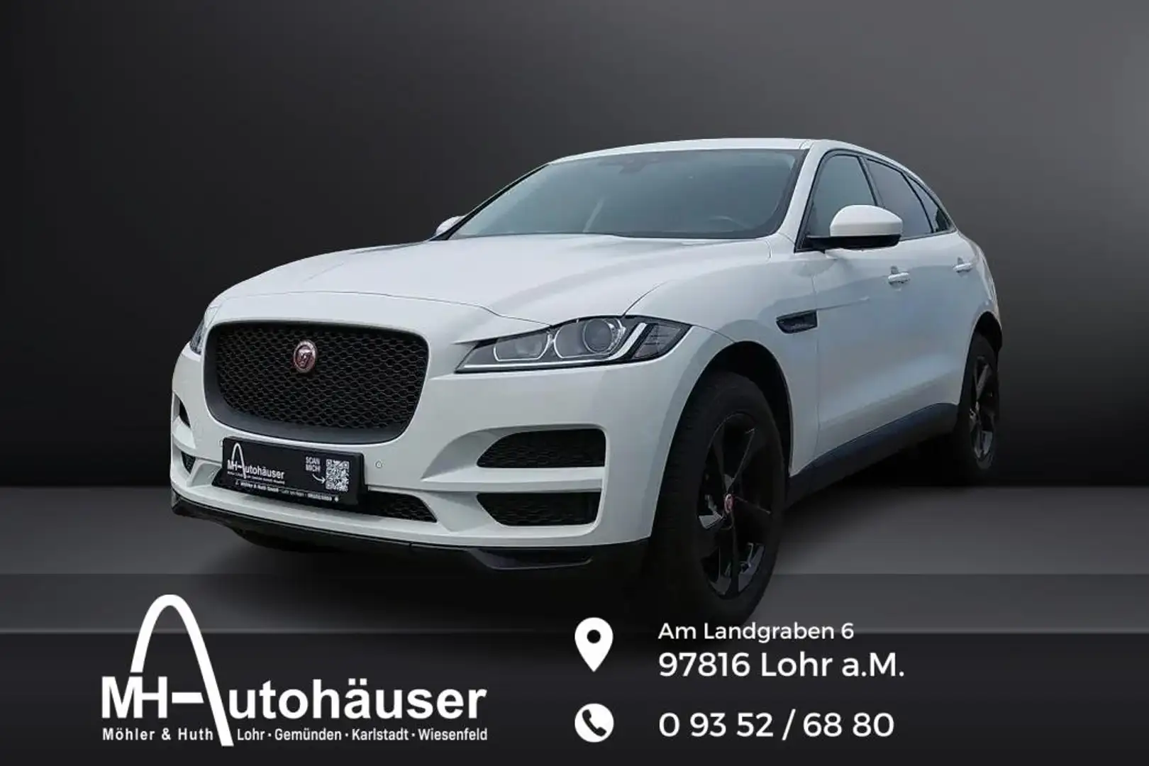 Jaguar F-Pace 2.0 Diesel KAT Pure AWD,Navi,AHK,EPS,SHZ, Wit - 1