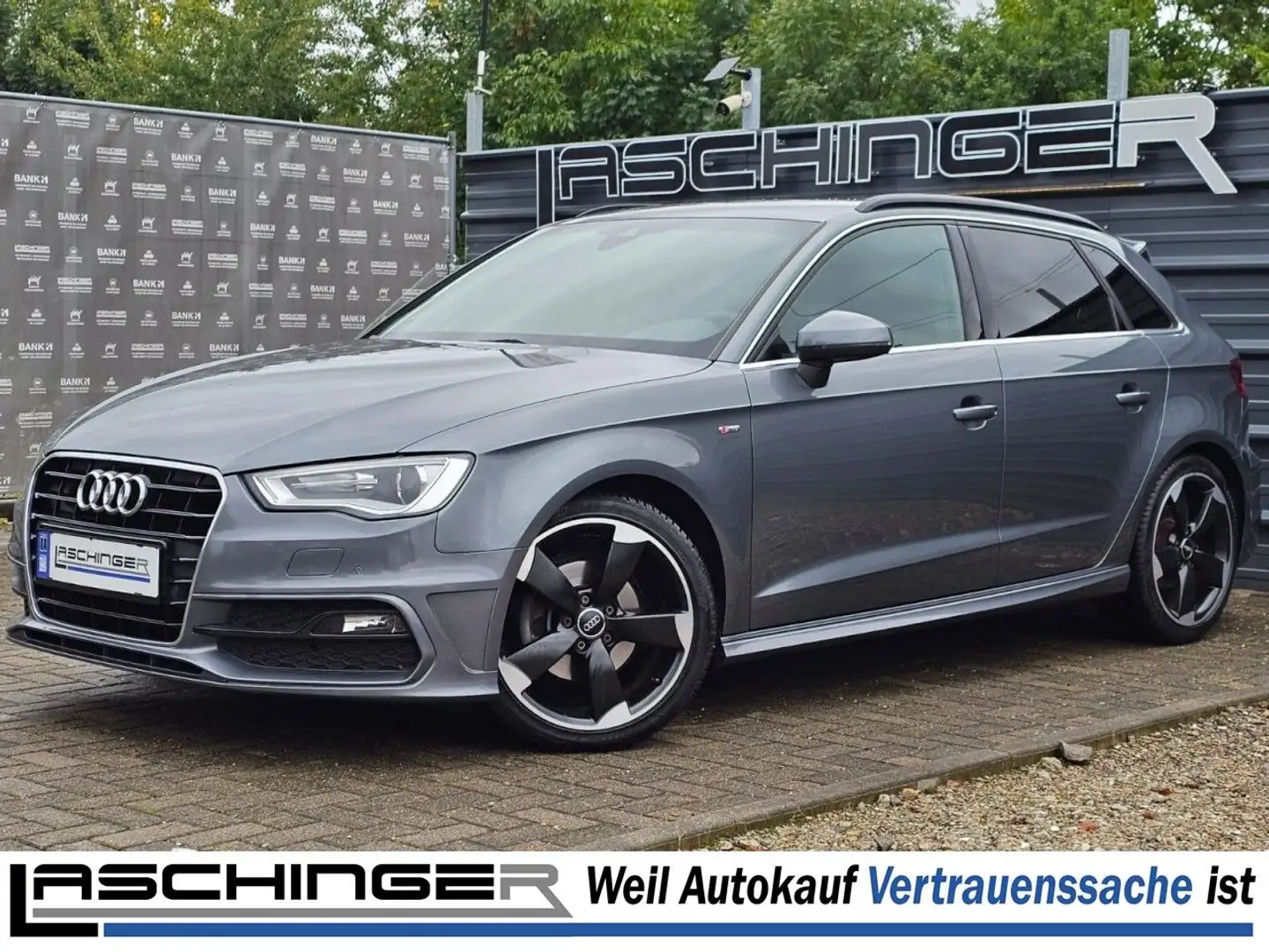 Audi A3 S-LINE SPORTPAKET LEDER NAVI XENON SHZ SPORTF Gris - 1