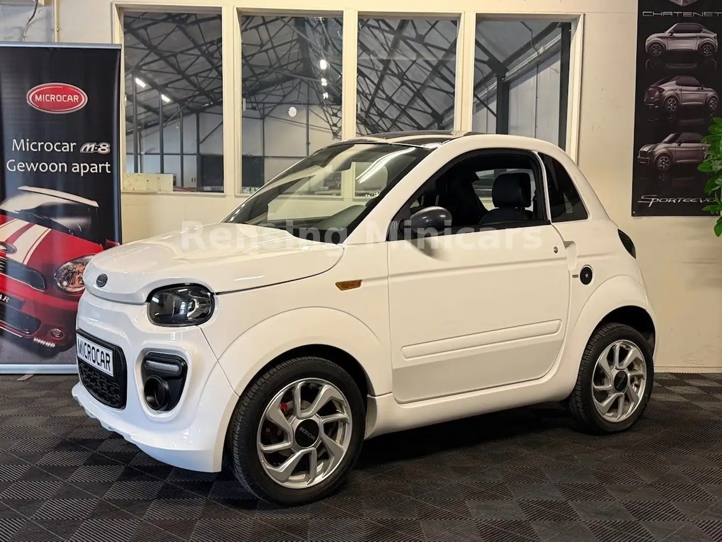 Microcar Due 2023 Mopedauto 8 PS Fiat Look Minicar 45 kM Weiß - 1