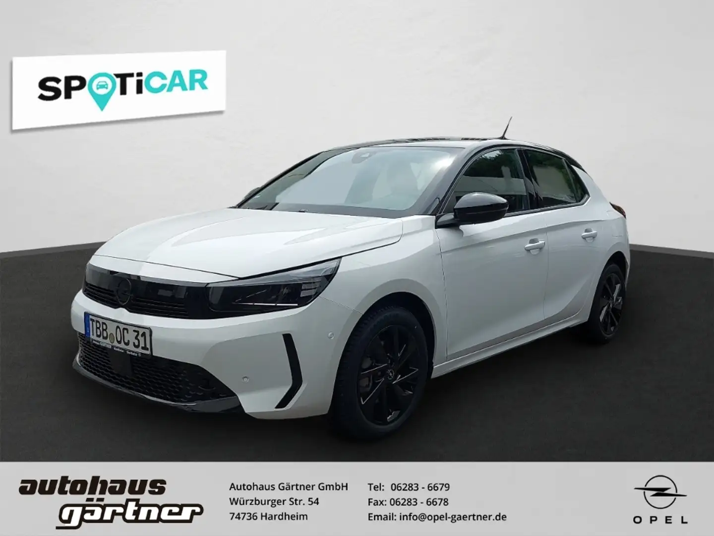 Opel Corsa F GS ALLWETTERREIFEN+KOMFORT-PAKET+ LED Apple CarP Weiß - 1