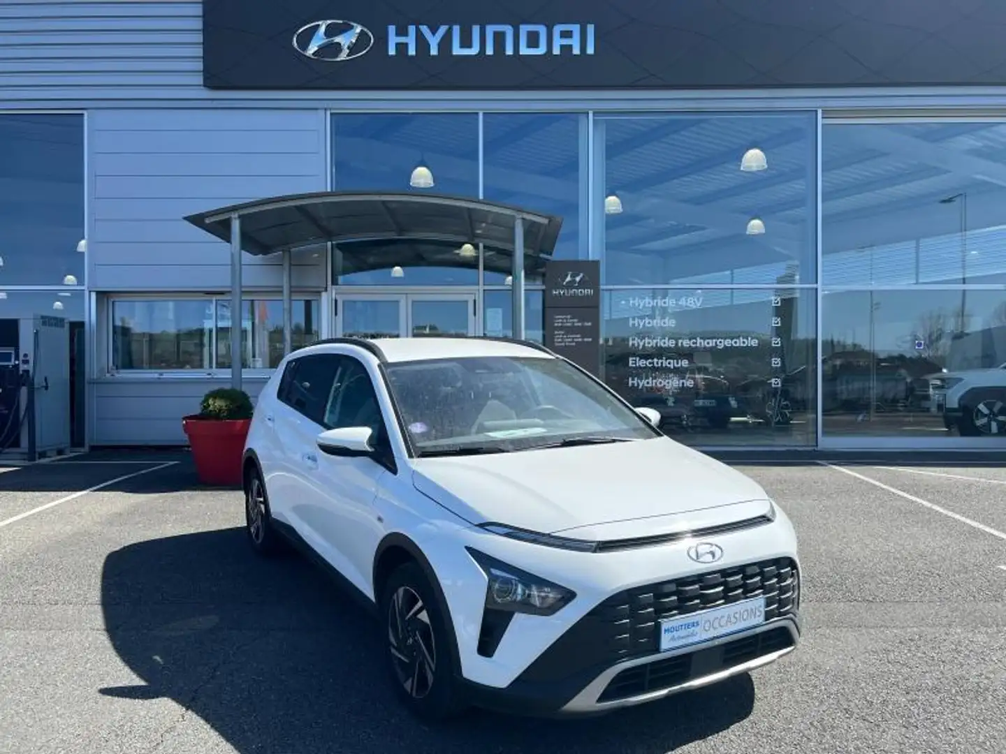 Hyundai BAYON 1.0 T-GDi 100ch Hybrid 48V Intuitive 100 ch Blanc - 1