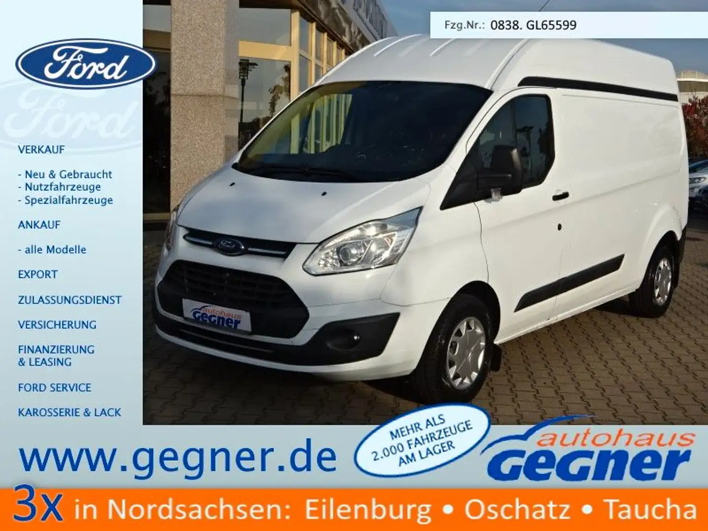 Ford Transit Custom Kasten 310 L2H2 Trend PDC Trend Weiß - 1