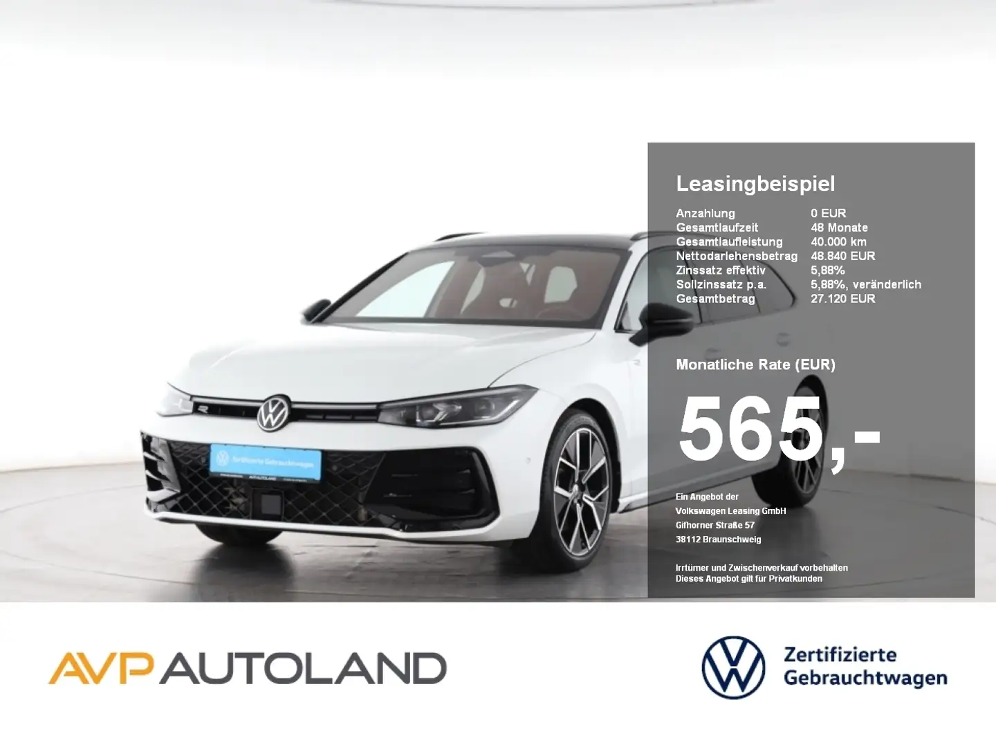 Volkswagen Passat Variant 2.0 TDI DSG 4MOTION R-Line | AHK Weiß - 1
