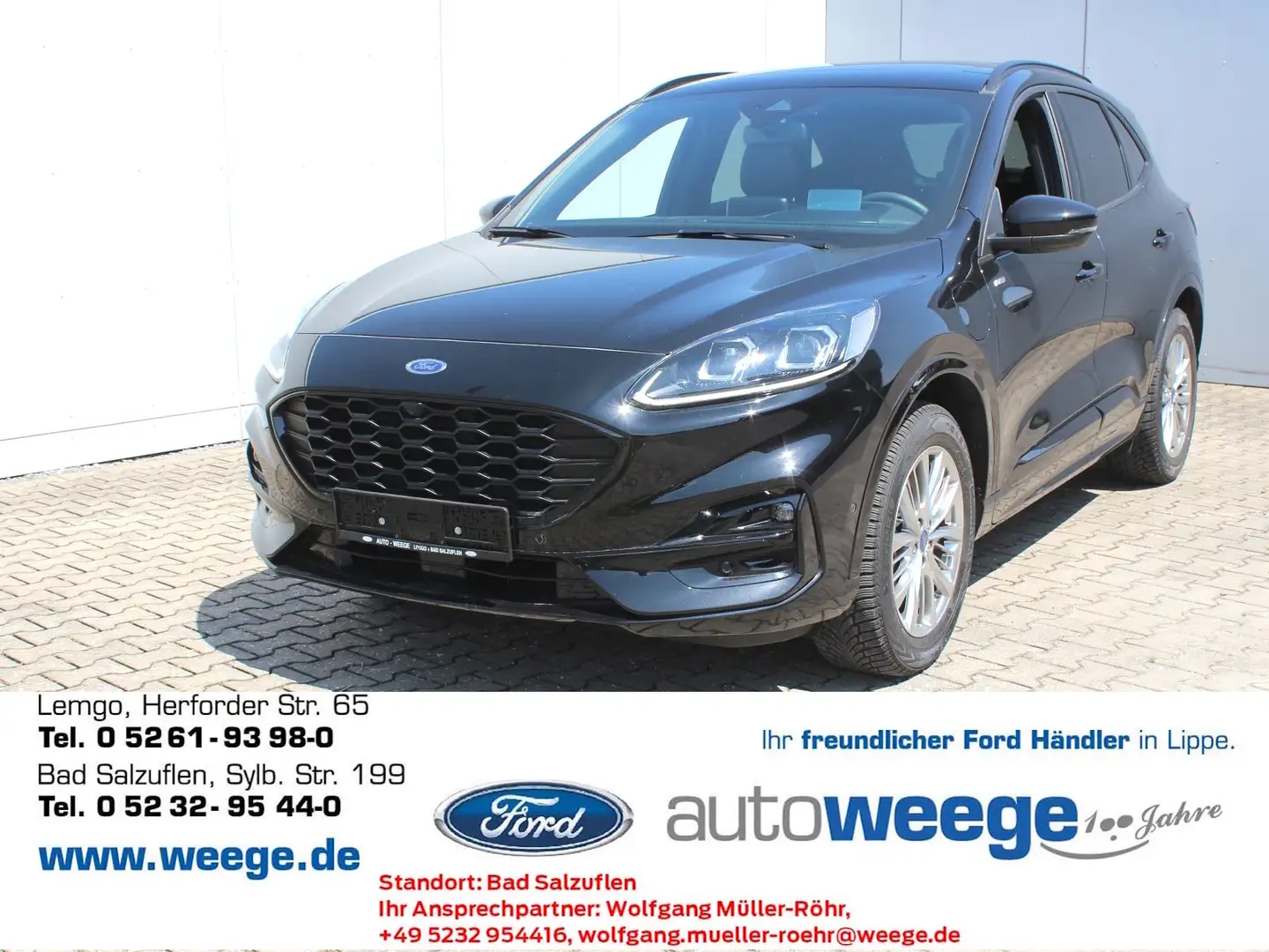 Ford Kuga Plug-In Hybrid ST-Line X 2,5 Duratec Noir - 1