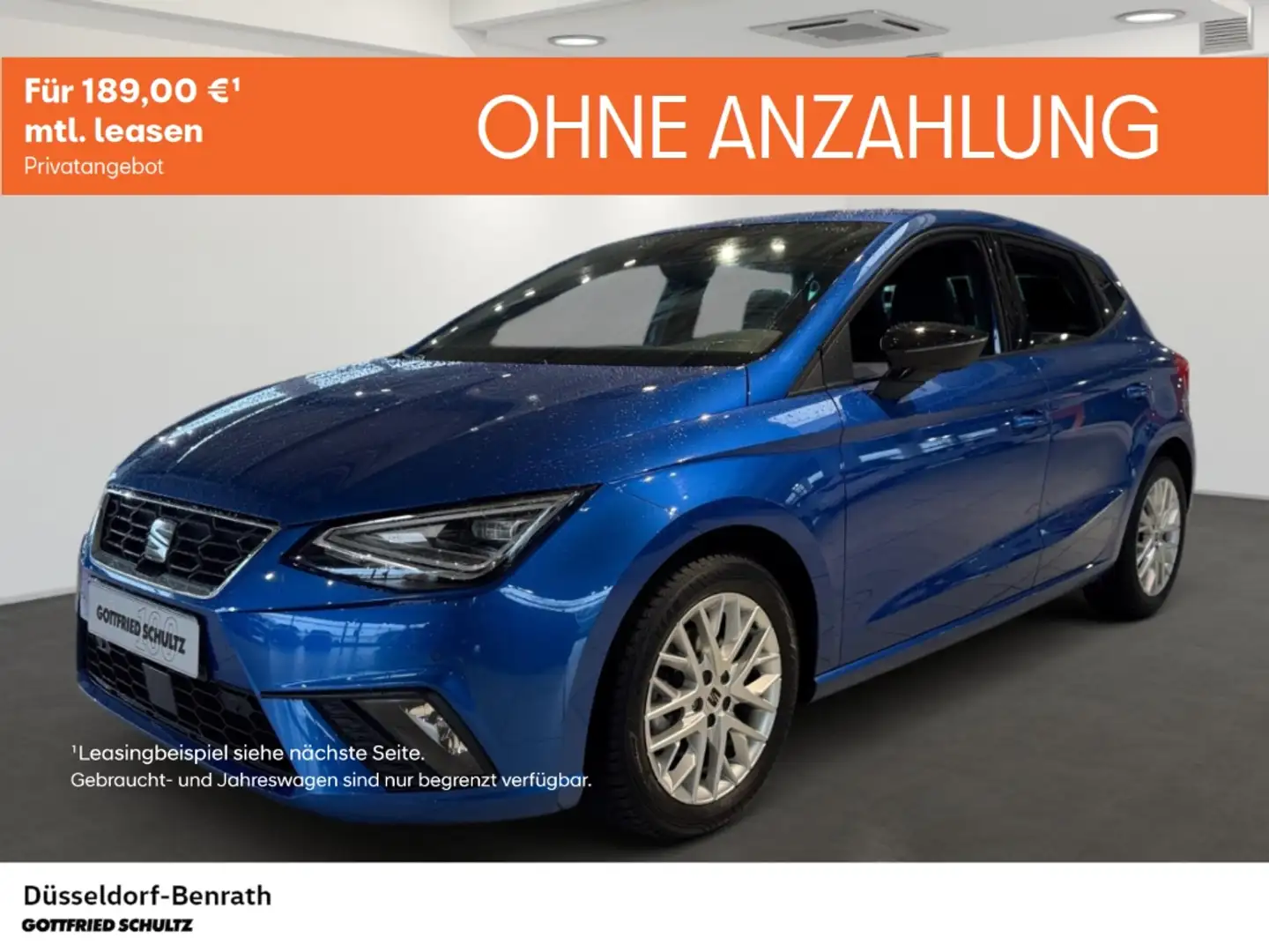 SEAT Ibiza FR 1.0 TSI DSG Voll-LED Navi Einparkhilfe Rückfahr Blau - 1