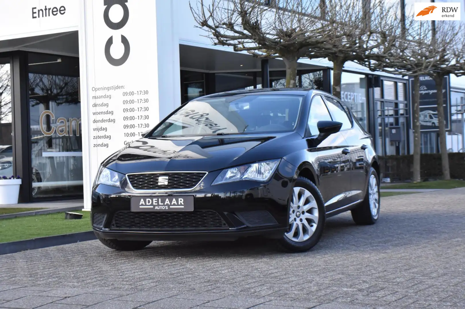 SEAT Leon 1.2 TSI 105PK!! AIRCO, RADIO, ELEKTRISCHE RAMEN Zwart - 1