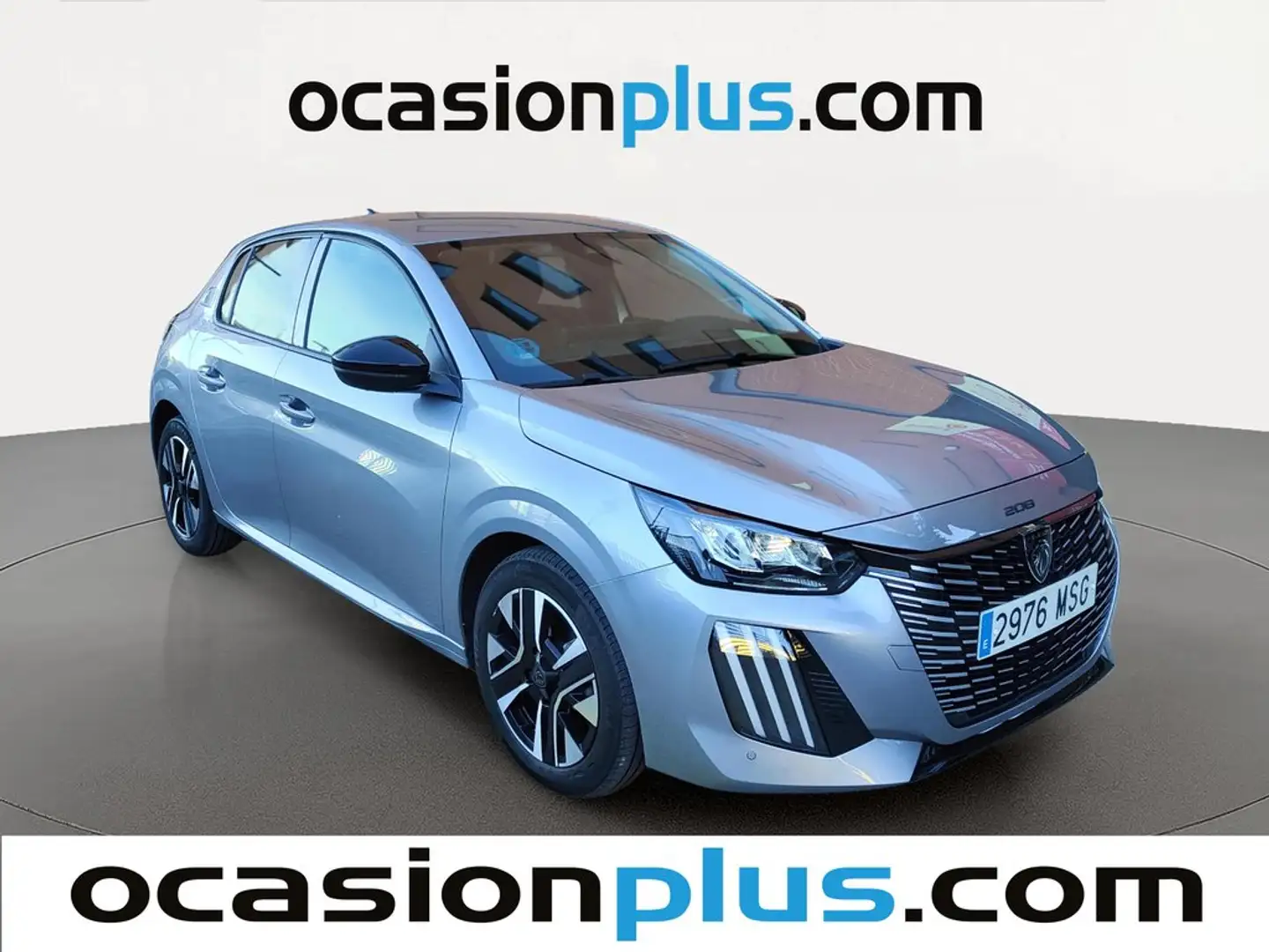 Peugeot 208 1.2 Puretech S&S Allure 100 Gris - 2