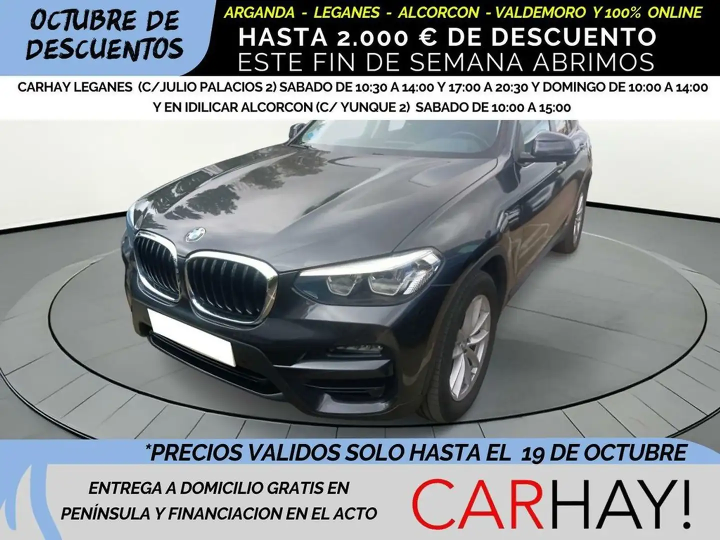 BMW X3 XDRIVE 30 E XLINE 2.0 290CV AT8 E6D Schwarz - 1