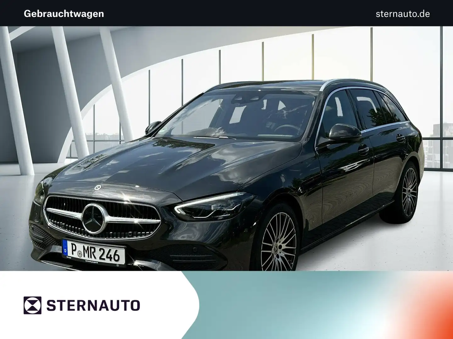 Mercedes-Benz C 220 C 220 T d Ava RüKam LED AHK Spiegelpak Sound Navi Grigio - 1